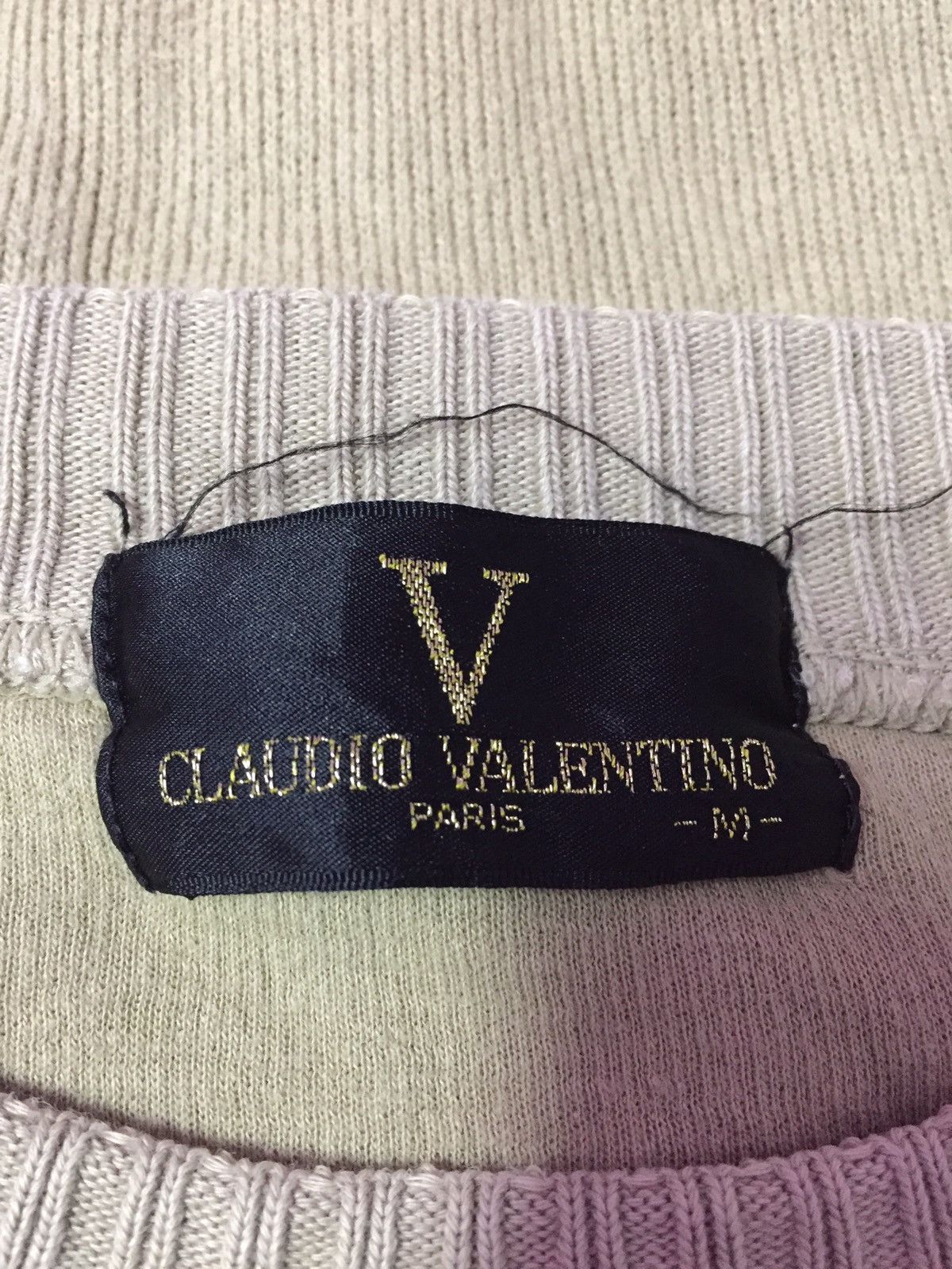 Valentino Vintage 90’s Claudio Valentino Paris Sweatshirts Size M Size US M / EU 48-50 / 2 - 3 Thumbnail