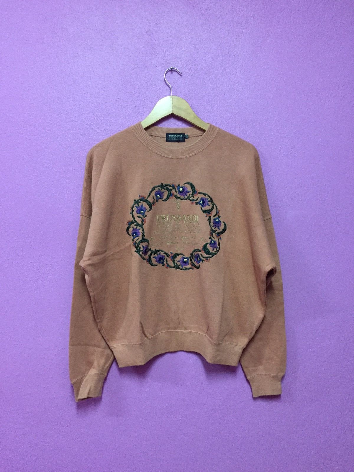 Trussardi Vintage 90's Trussardi Jeans Sweatshirts Size US M / EU 48-50 / 2 - 1 Thumbnail