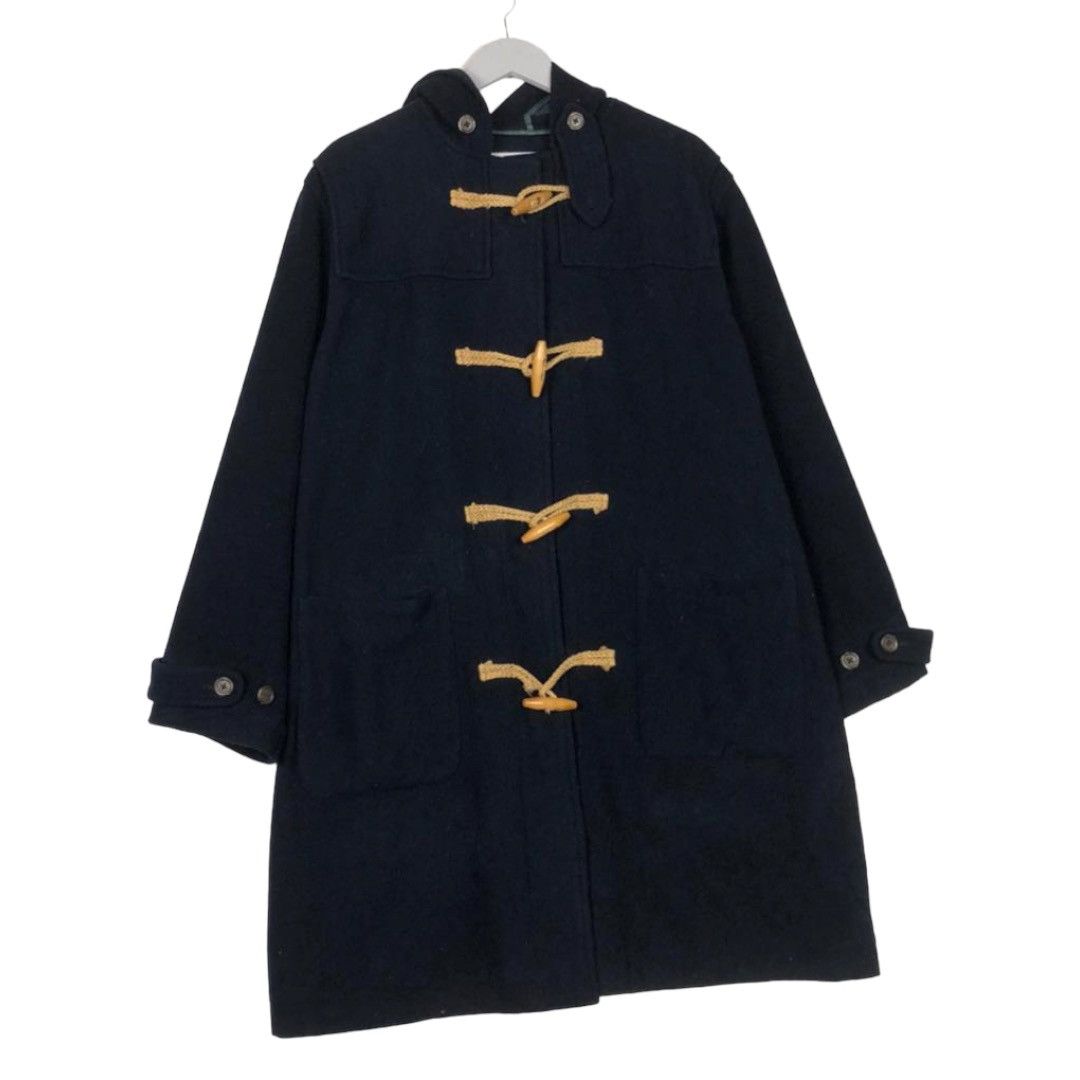 Polo Ralph Lauren × Ralph Lauren × Vintage 💥 RALPH LAUREN DUFFEL COAT NAVY HOODIE Size US S / EU 44-46 / 1 - 2 Thumbnail