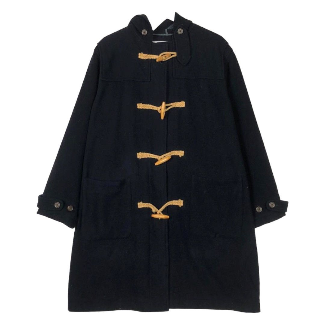Polo Ralph Lauren × Ralph Lauren × Vintage 💥 RALPH LAUREN DUFFEL COAT NAVY HOODIE Size US S / EU 44-46 / 1 - 1 Thumbnail