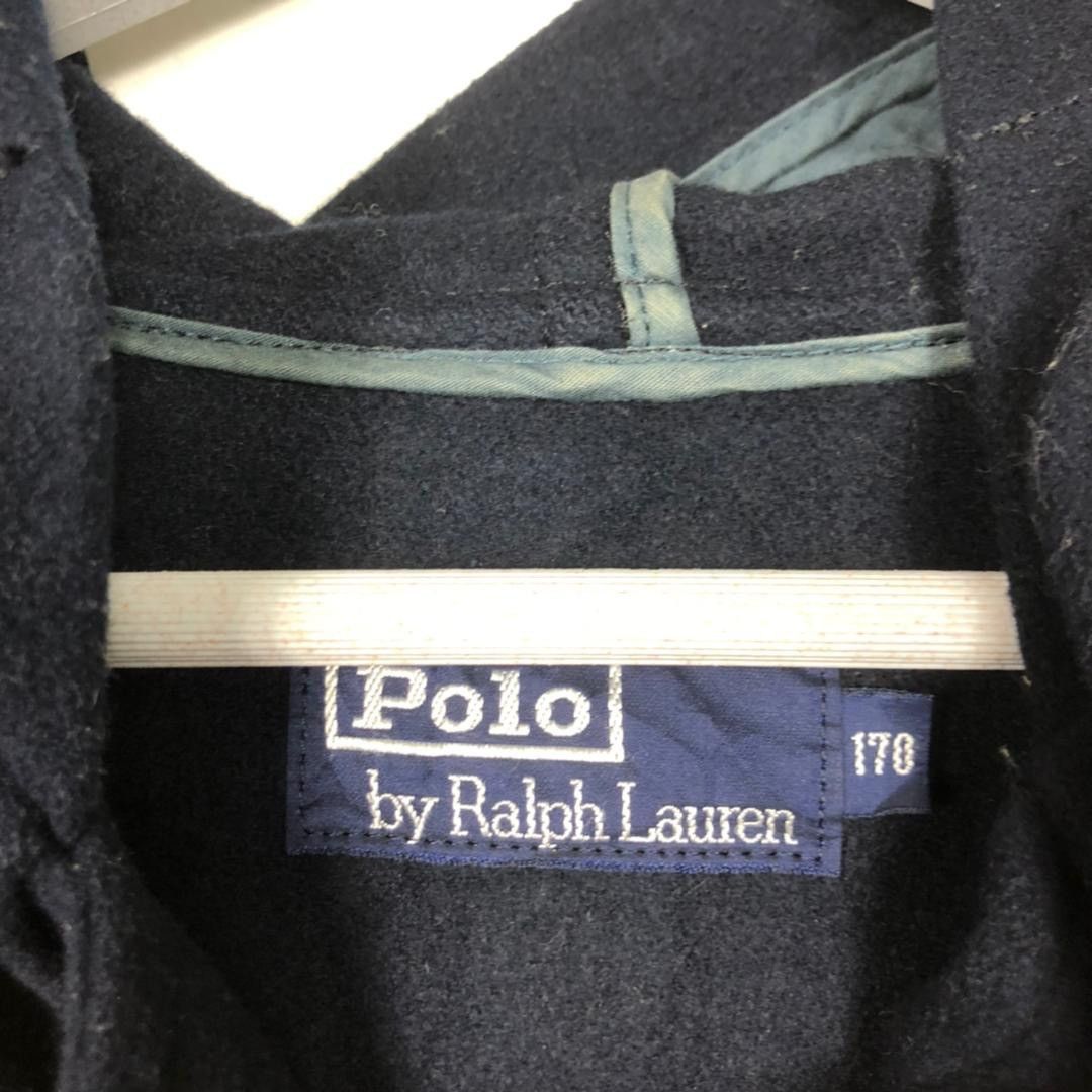 Polo Ralph Lauren × Ralph Lauren × Vintage 💥 RALPH LAUREN DUFFEL COAT NAVY HOODIE Size US S / EU 44-46 / 1 - 7 Thumbnail