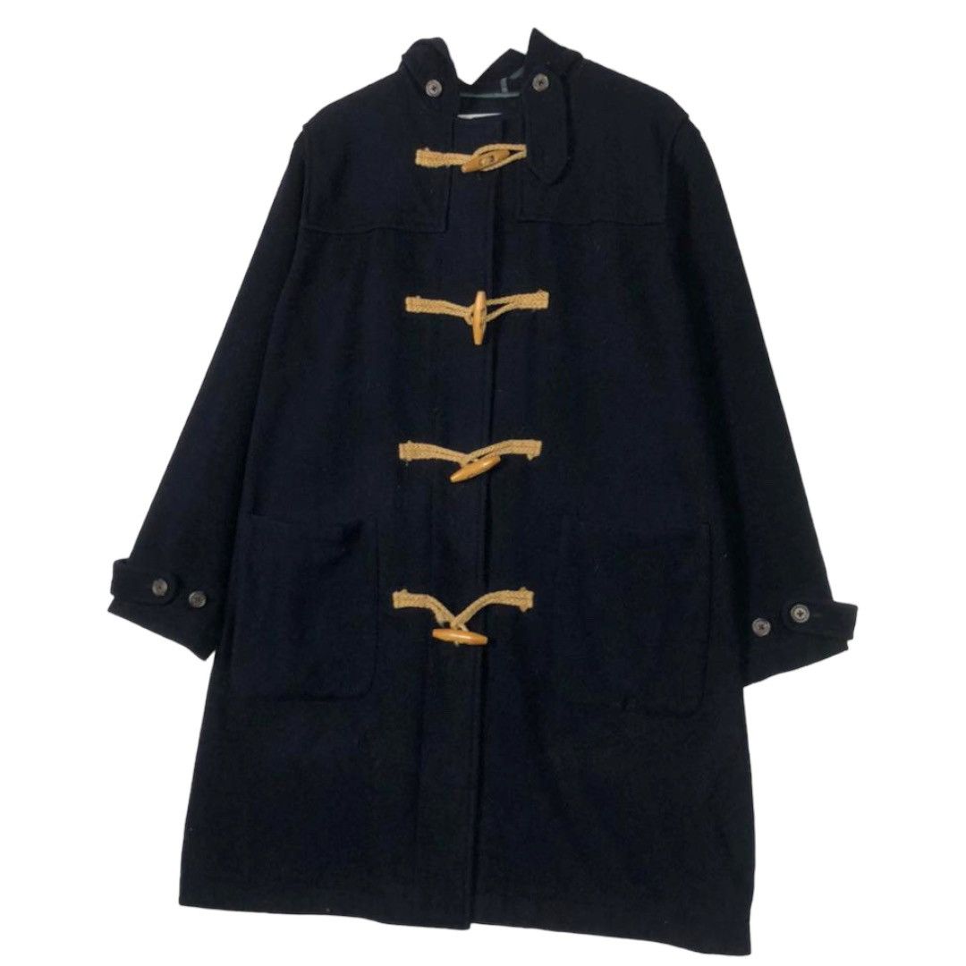 Polo Ralph Lauren × Ralph Lauren × Vintage 💥 RALPH LAUREN DUFFEL COAT NAVY HOODIE Size US S / EU 44-46 / 1 - 3 Thumbnail