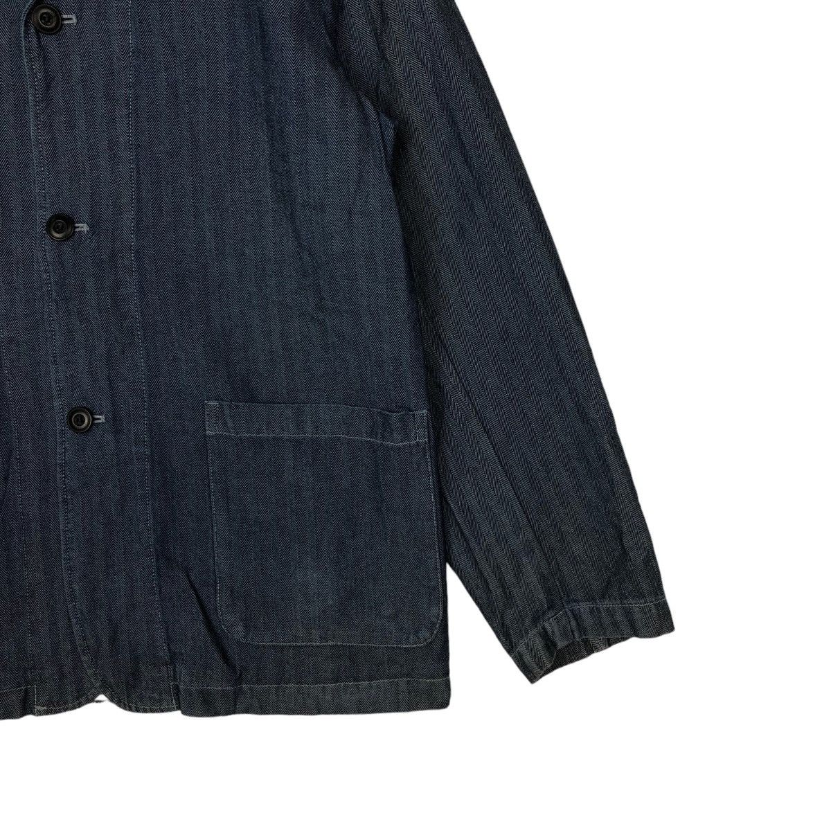 Japanese Brand VINTAGE DENIM CHORE WORK JACKET OPEN DICH ISSEY MIYAKE JAPAN Size US L / EU 52-54 / 3 - 4 Thumbnail