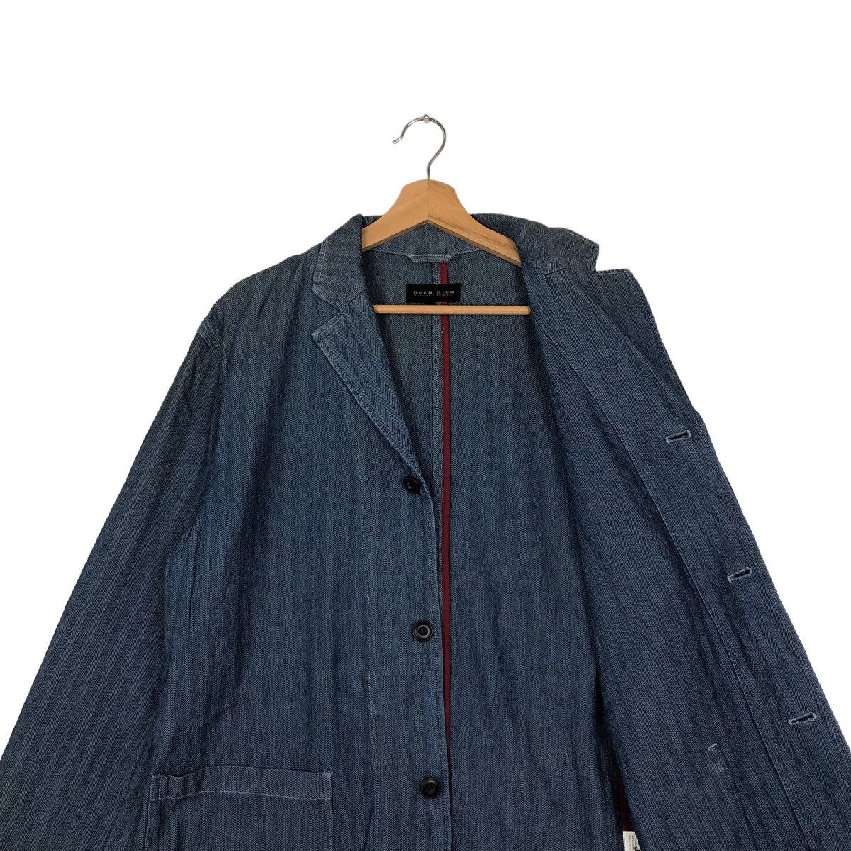 Japanese Brand VINTAGE DENIM CHORE WORK JACKET OPEN DICH ISSEY MIYAKE JAPAN Size US L / EU 52-54 / 3 - 9 Thumbnail