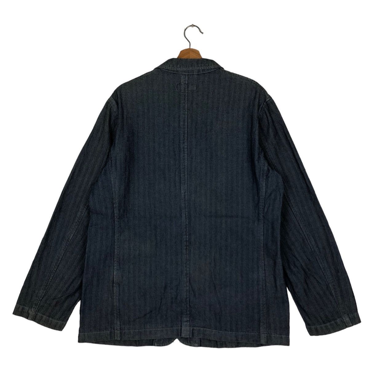 Japanese Brand VINTAGE DENIM CHORE WORK JACKET OPEN DICH ISSEY MIYAKE JAPAN Size US L / EU 52-54 / 3 - 7 Thumbnail