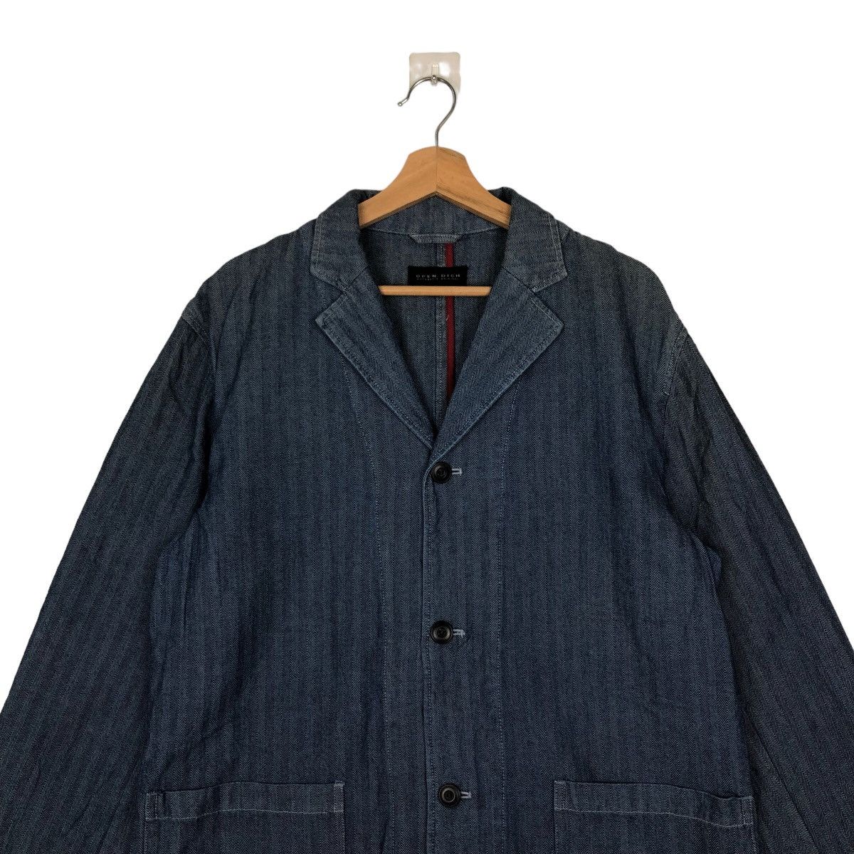 Japanese Brand VINTAGE DENIM CHORE WORK JACKET OPEN DICH ISSEY MIYAKE JAPAN Size US L / EU 52-54 / 3 - 2 Thumbnail