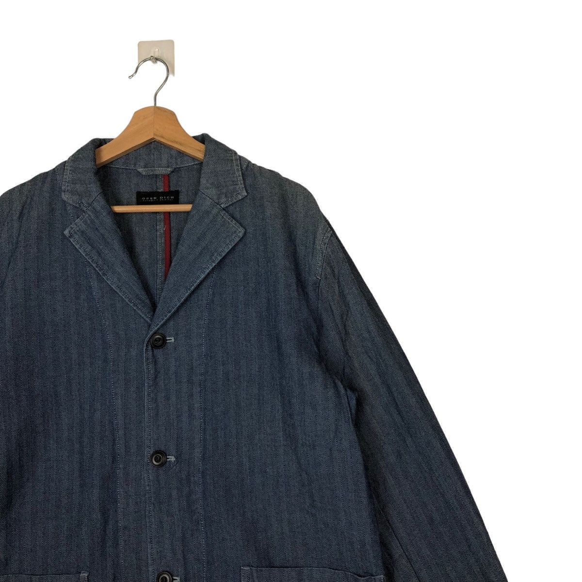Japanese Brand VINTAGE DENIM CHORE WORK JACKET OPEN DICH ISSEY MIYAKE JAPAN Size US L / EU 52-54 / 3 - 5 Thumbnail