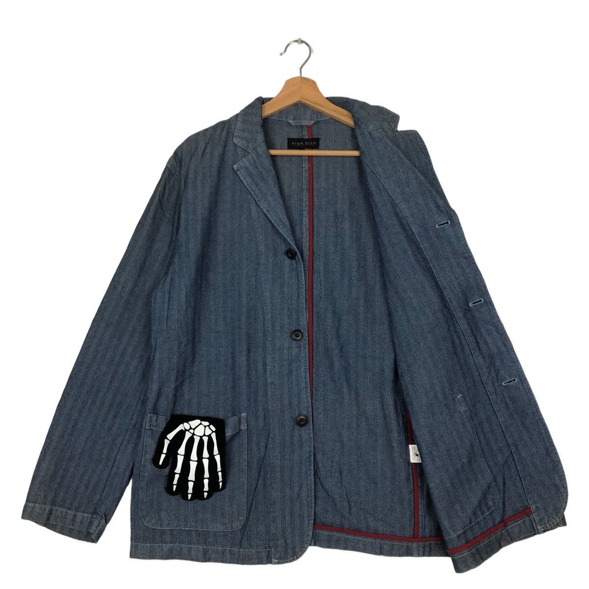Japanese Brand VINTAGE DENIM CHORE WORK JACKET OPEN DICH ISSEY MIYAKE JAPAN Size US L / EU 52-54 / 3 - 8 Thumbnail