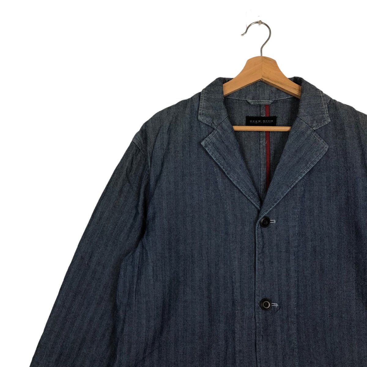Japanese Brand VINTAGE DENIM CHORE WORK JACKET OPEN DICH ISSEY MIYAKE JAPAN Size US L / EU 52-54 / 3 - 6 Thumbnail