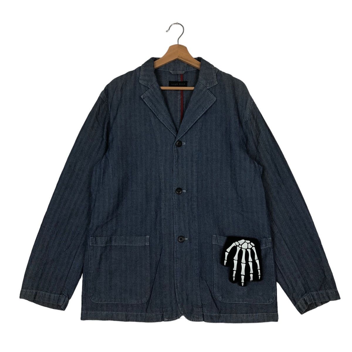 Japanese Brand VINTAGE DENIM CHORE WORK JACKET OPEN DICH ISSEY MIYAKE JAPAN Size US L / EU 52-54 / 3 - 1 Thumbnail