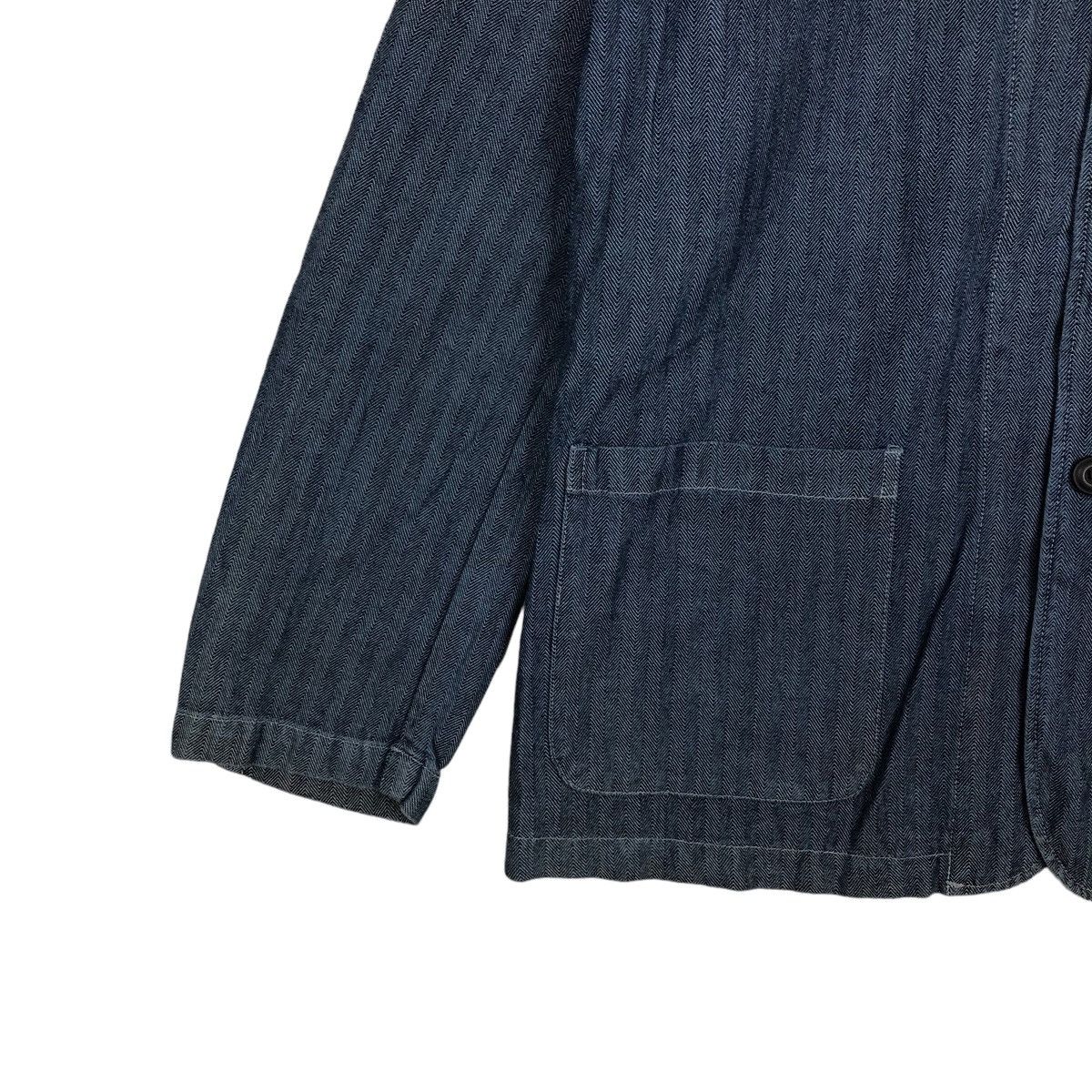 Japanese Brand VINTAGE DENIM CHORE WORK JACKET OPEN DICH ISSEY MIYAKE JAPAN Size US L / EU 52-54 / 3 - 3 Thumbnail