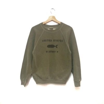 Tultex Vintage 80s United States Army Sweatshirt Size US S / EU 44-46 / 1 - 1 Thumbnail