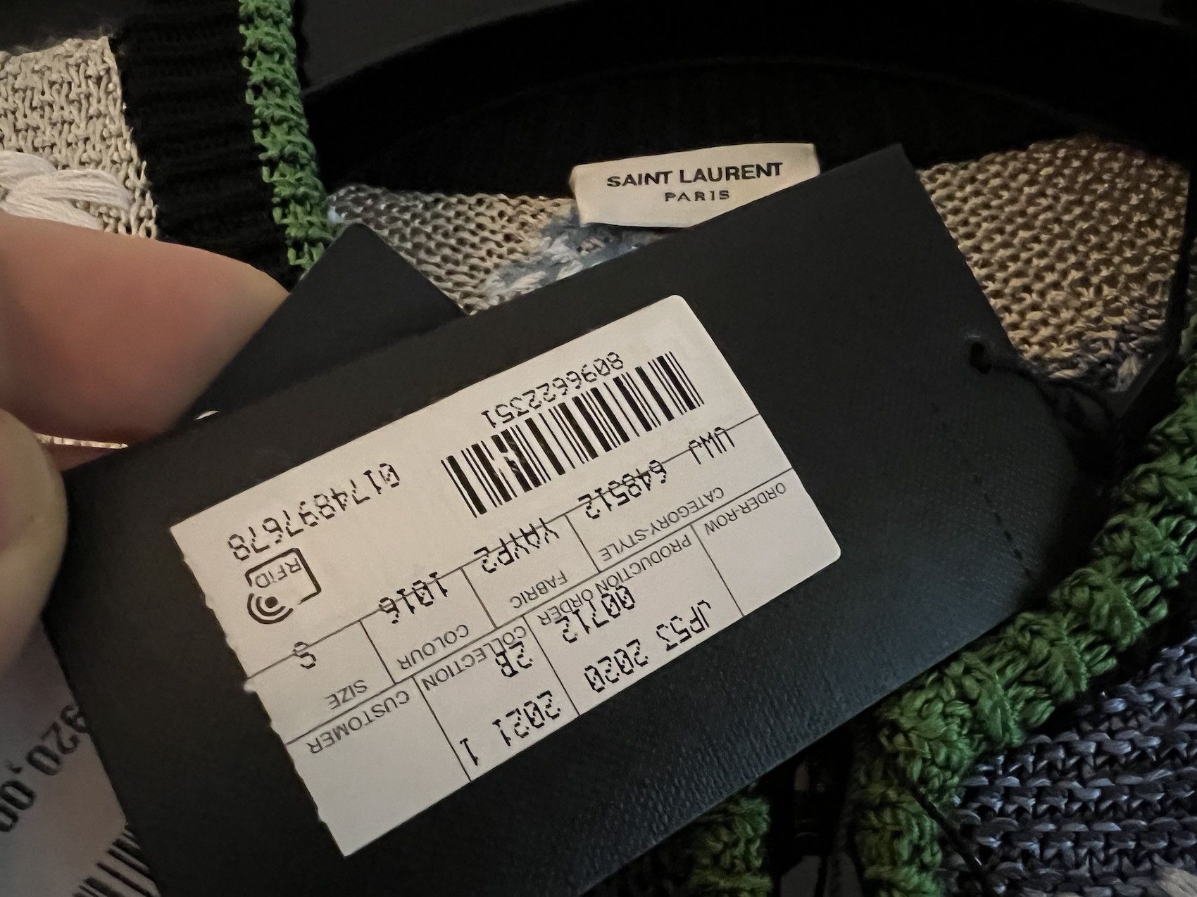 Saint Laurent Paris SS'21 Jacket Teddy Jacquard Embroidery Size US S / EU 44-46 / 1 - 7 Thumbnail