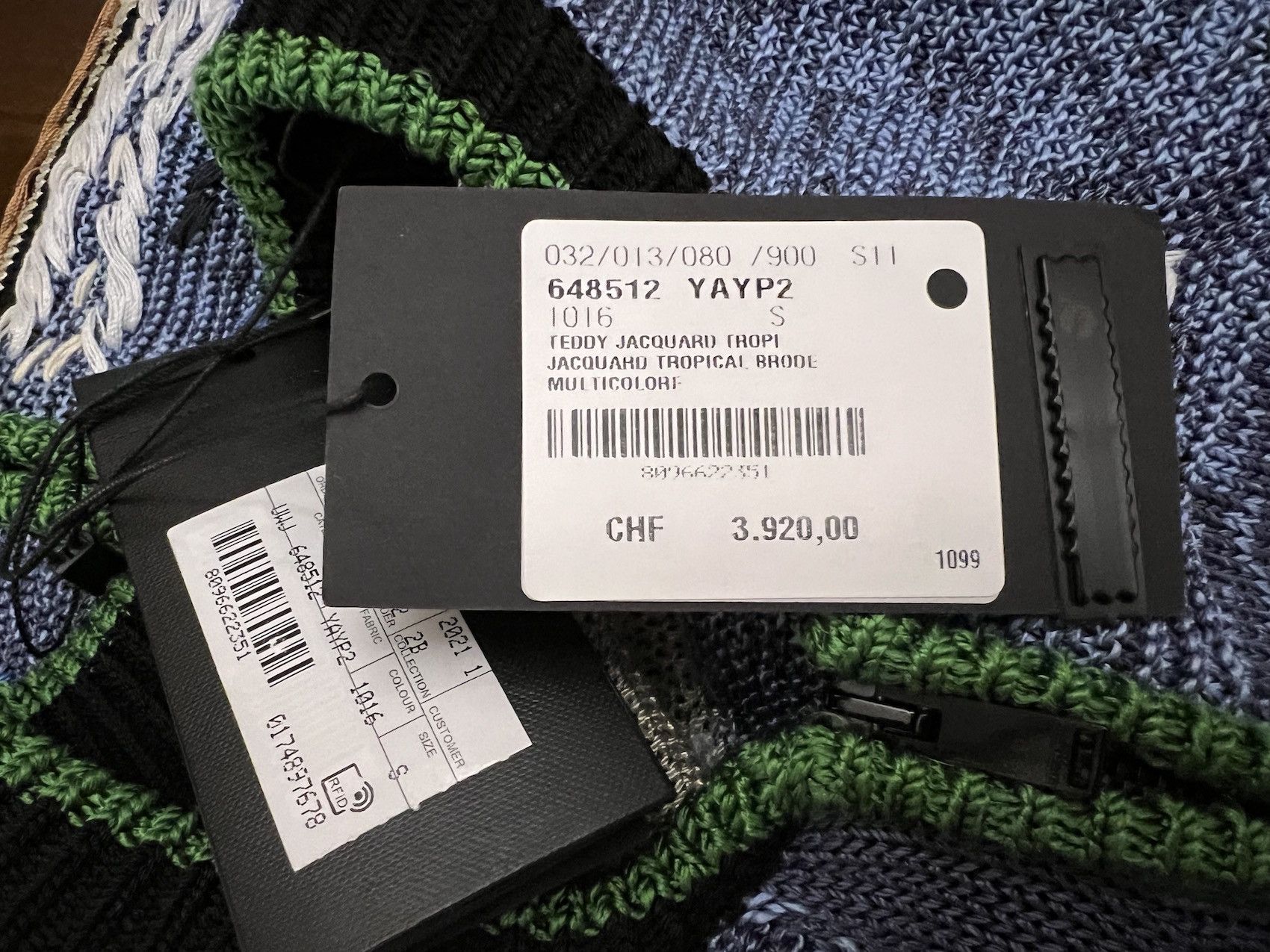 Saint Laurent Paris SS'21 Jacket Teddy Jacquard Embroidery Size US S / EU 44-46 / 1 - 10 Thumbnail