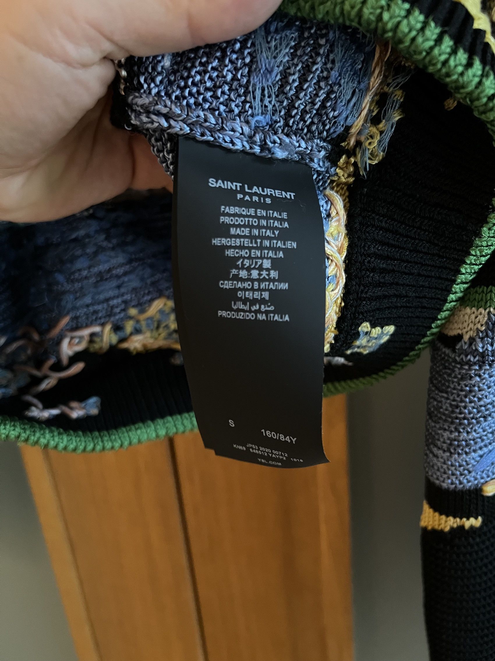 Saint Laurent Paris SS'21 Jacket Teddy Jacquard Embroidery Size US S / EU 44-46 / 1 - 8 Thumbnail