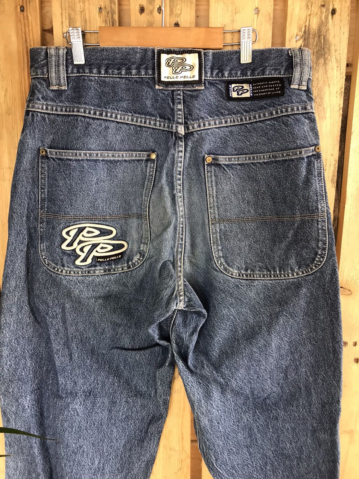 Marc Buchanan 90s Pelle Pelle By Marc Buchanan Baggy Denim Size US 36 / EU 52 - 5 Thumbnail