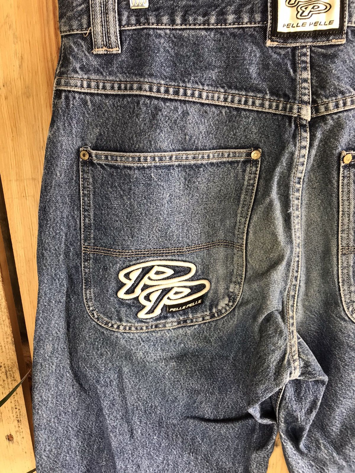 Marc Buchanan 90s Pelle Pelle By Marc Buchanan Baggy Denim Size US 36 / EU 52 - 13 Thumbnail