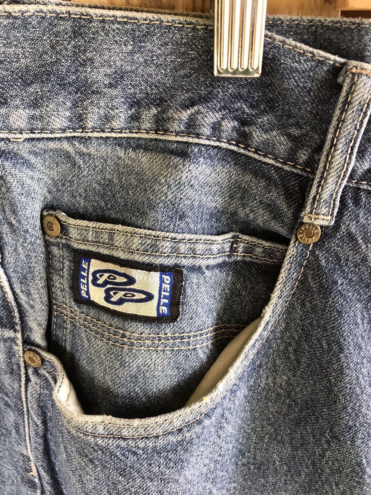 Marc Buchanan 90s Pelle Pelle By Marc Buchanan Baggy Denim Size US 36 / EU 52 - 9 Thumbnail