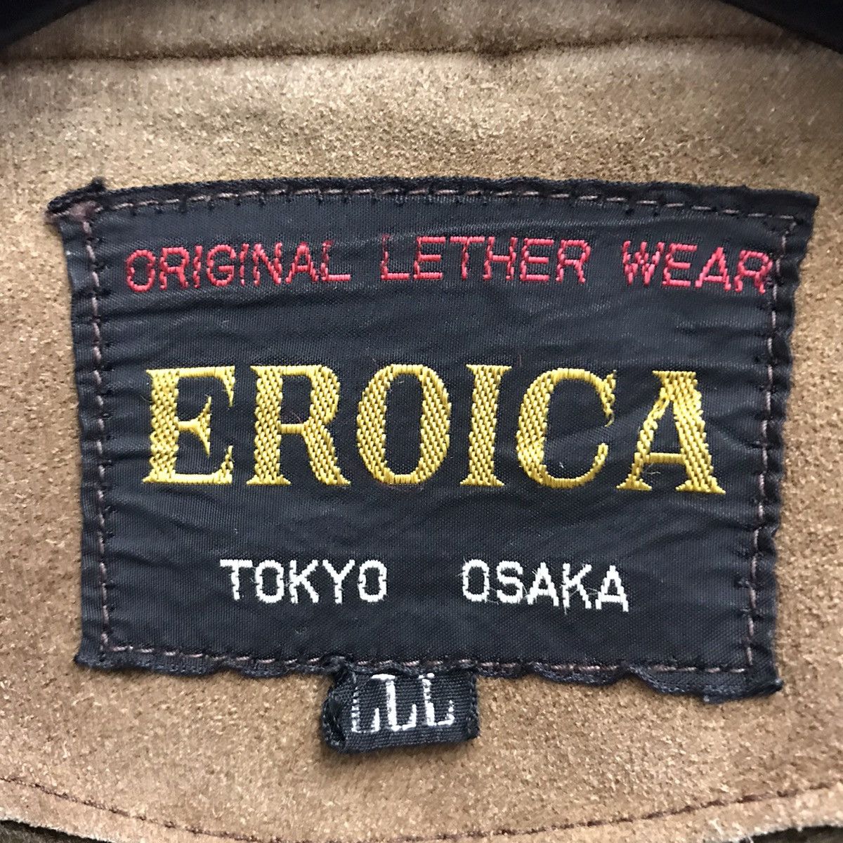 Japanese Brand × Leather Eroica Tokyo Osaka Leather Wear Faded Bomber Jacket Size US M / EU 48-50 / 2 - 7 Thumbnail