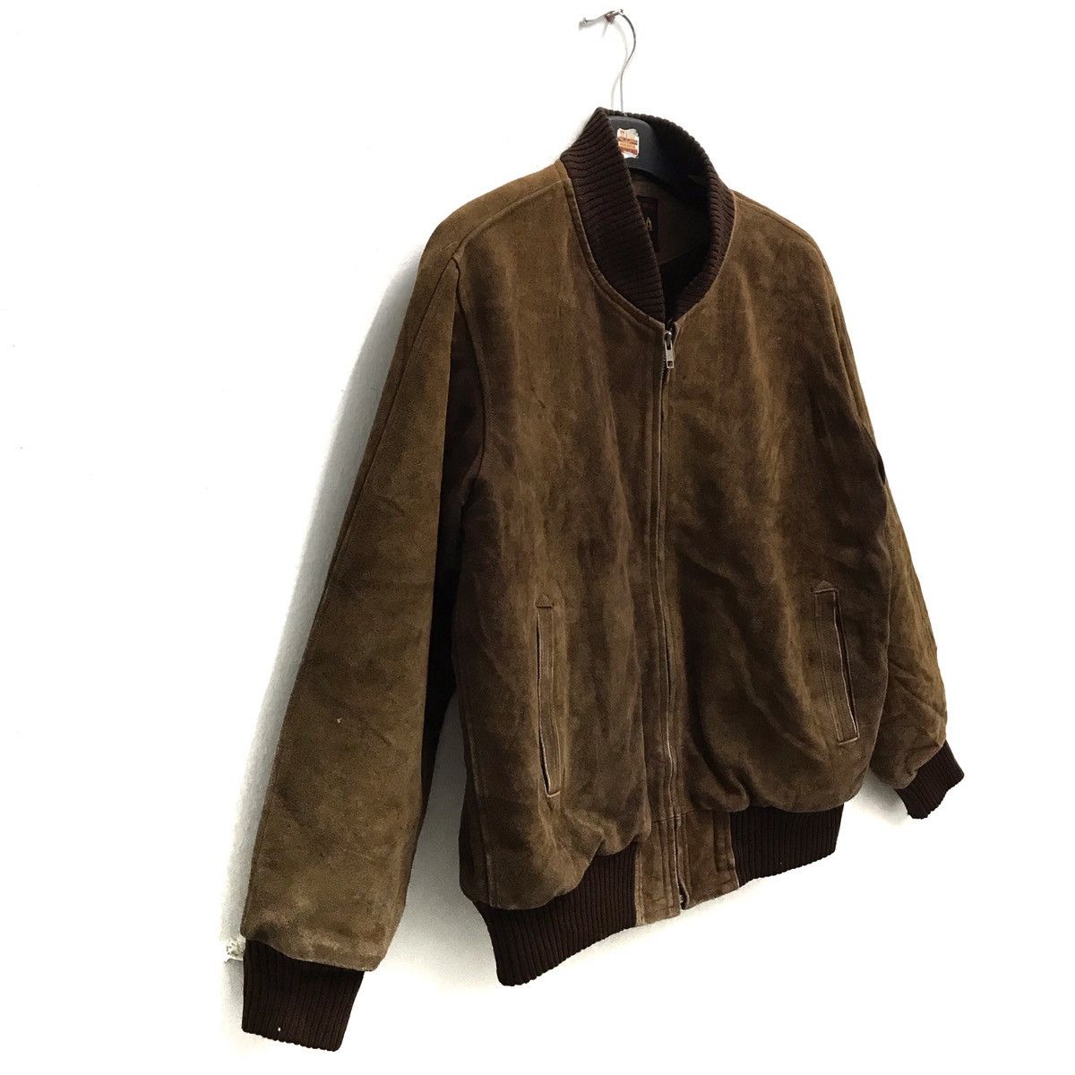 Japanese Brand × Leather Eroica Tokyo Osaka Leather Wear Faded Bomber Jacket Size US M / EU 48-50 / 2 - 2 Thumbnail