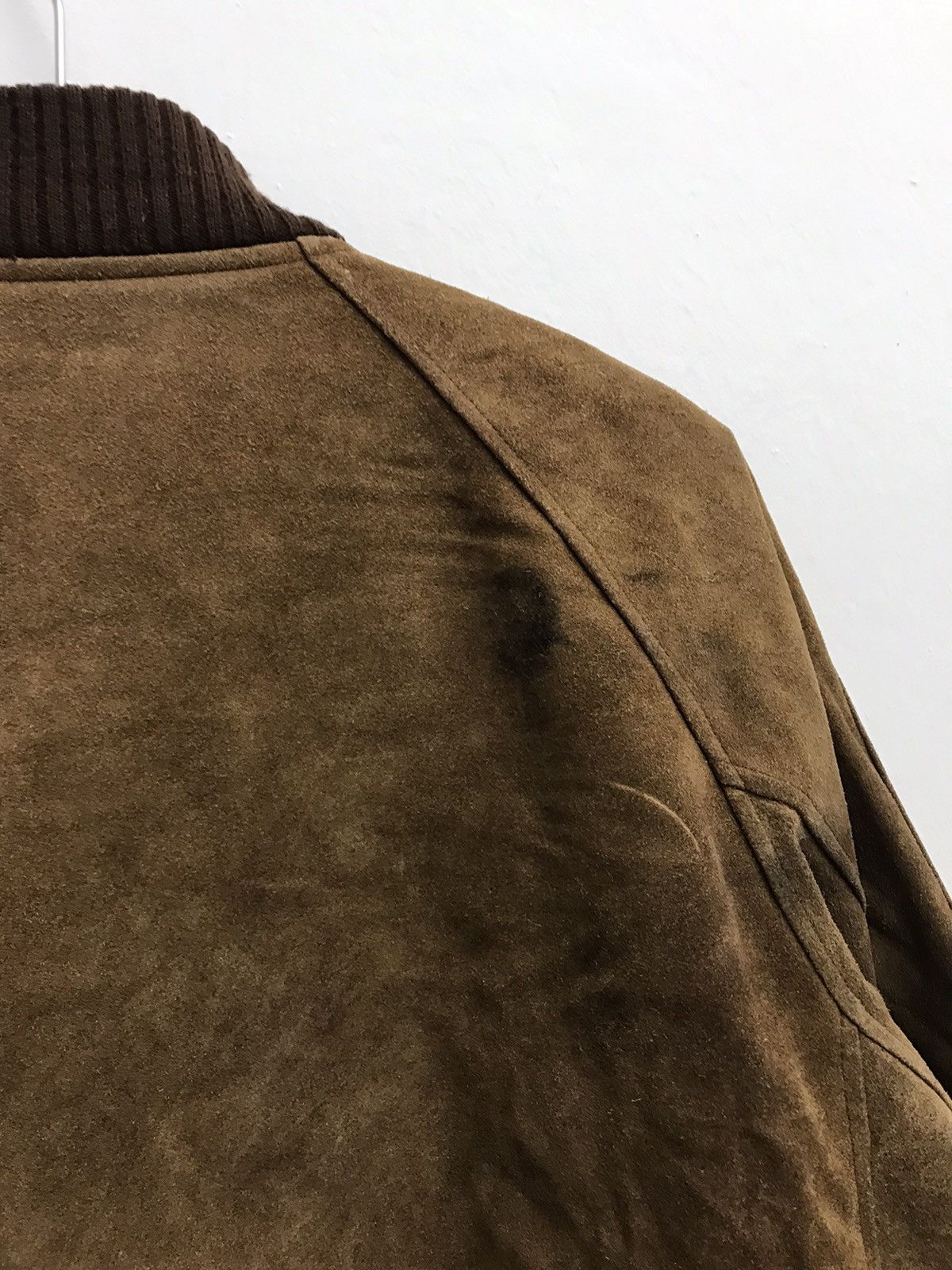 Japanese Brand × Leather Eroica Tokyo Osaka Leather Wear Faded Bomber Jacket Size US M / EU 48-50 / 2 - 5 Thumbnail