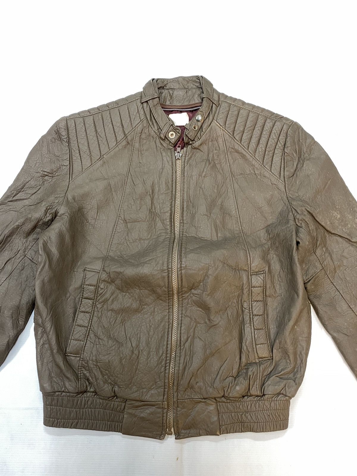 Vintage Vintage Canada Biker Leather Jacket Size US S / EU 44-46 / 1 - 2 Thumbnail