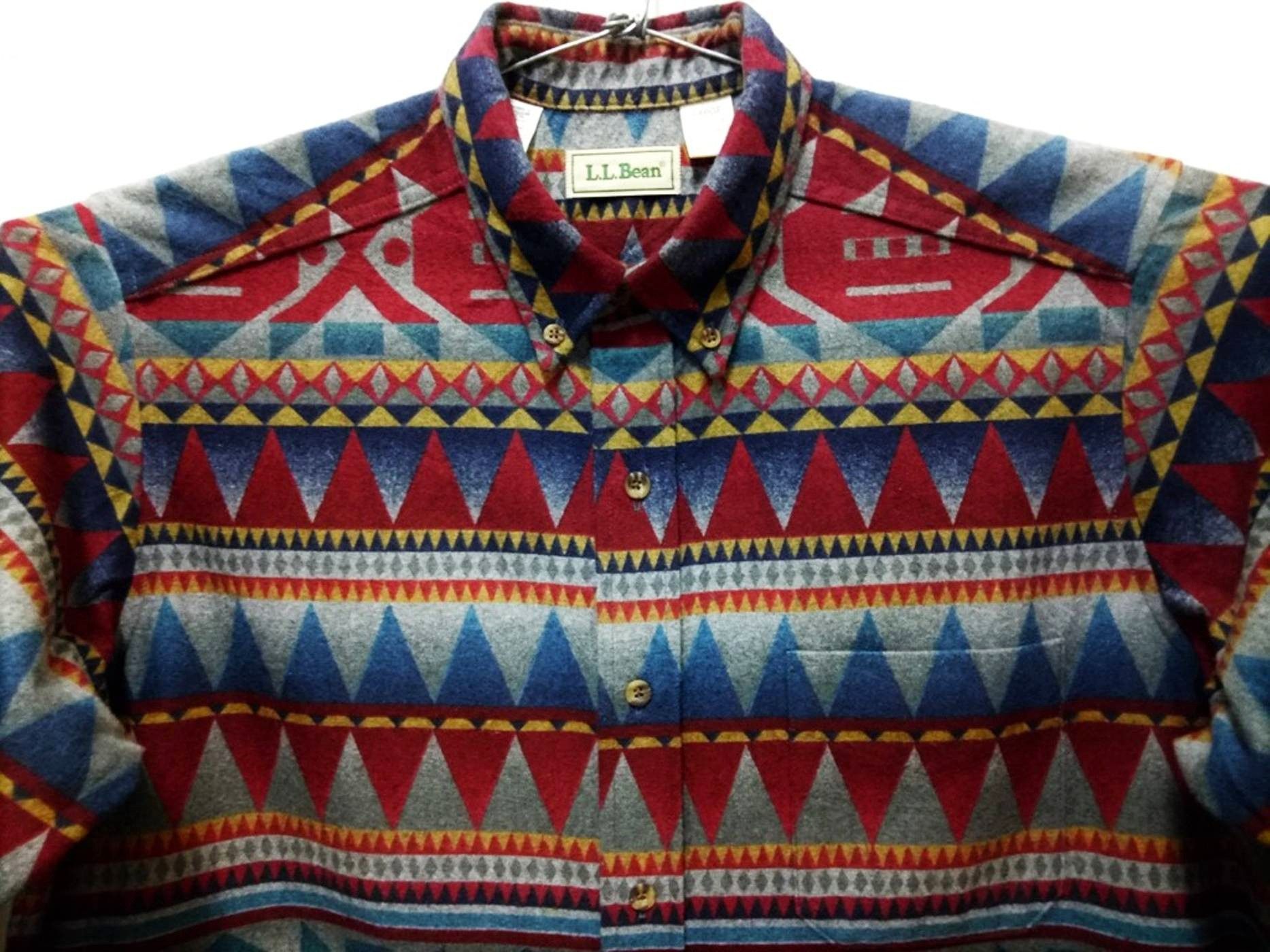 L.L. Bean 🔥🔥🔥Vintage LL Bean Geometric Tribal Design Made in Usa Size US L / EU 52-54 / 3 - 3 Thumbnail
