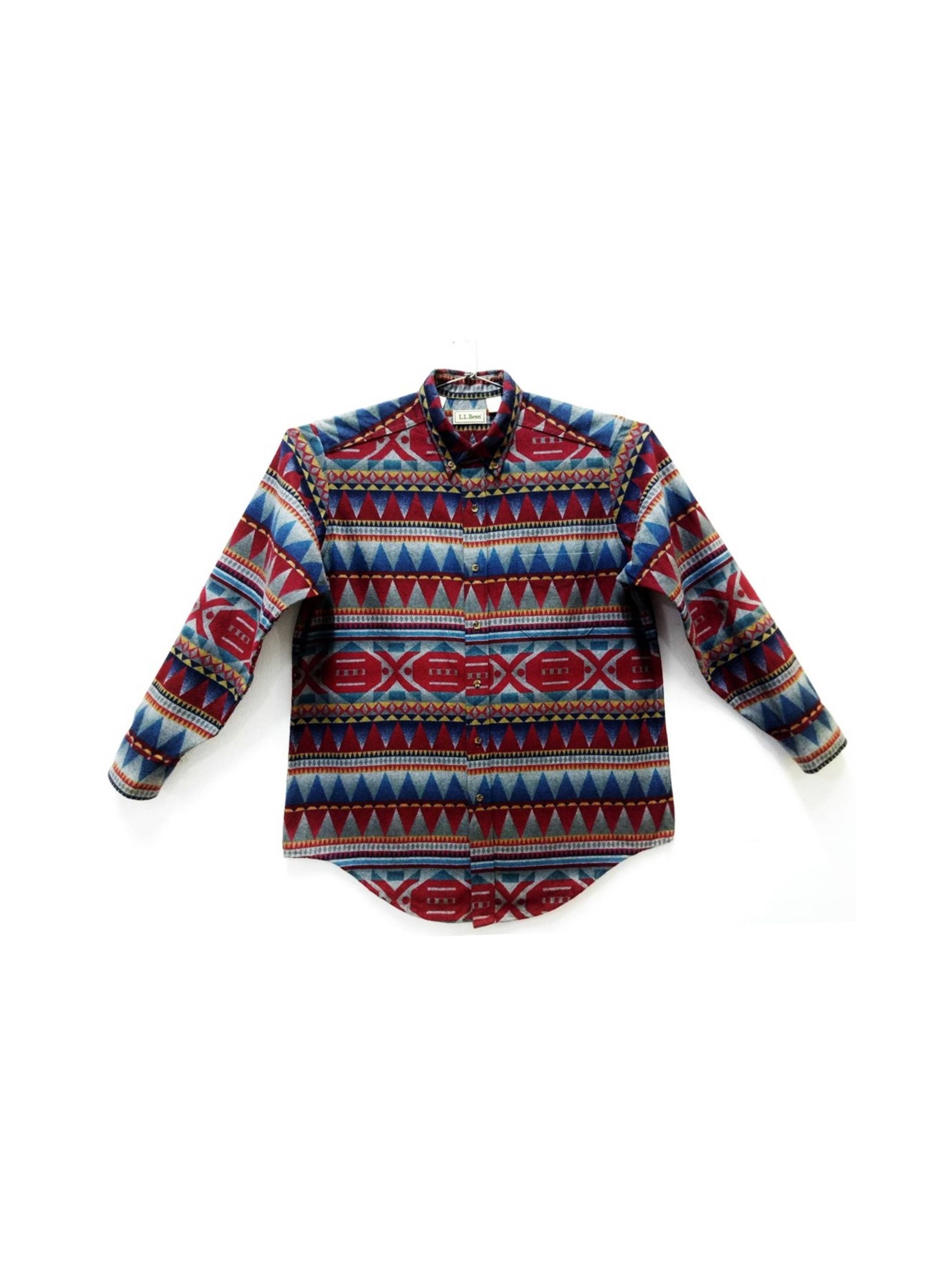 L.L. Bean 🔥🔥🔥Vintage LL Bean Geometric Tribal Design Made in Usa Size US L / EU 52-54 / 3 - 1 Thumbnail