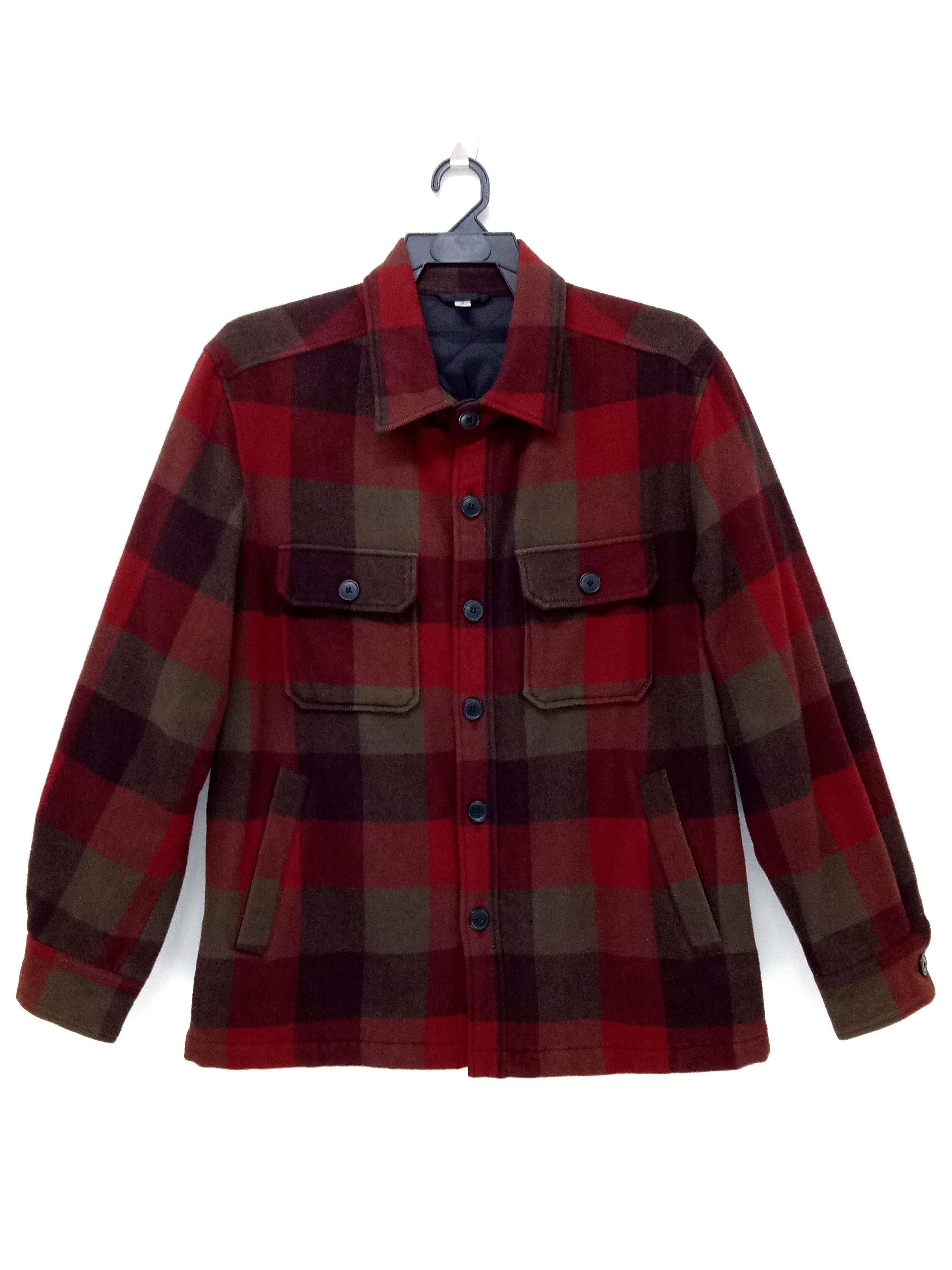 Flannel 🔥🔥🔥Uniqlo Wool & Rayon Tartan Plaid Jacket 4 Pocket Size US M / EU 48-50 / 2 - 6 Thumbnail
