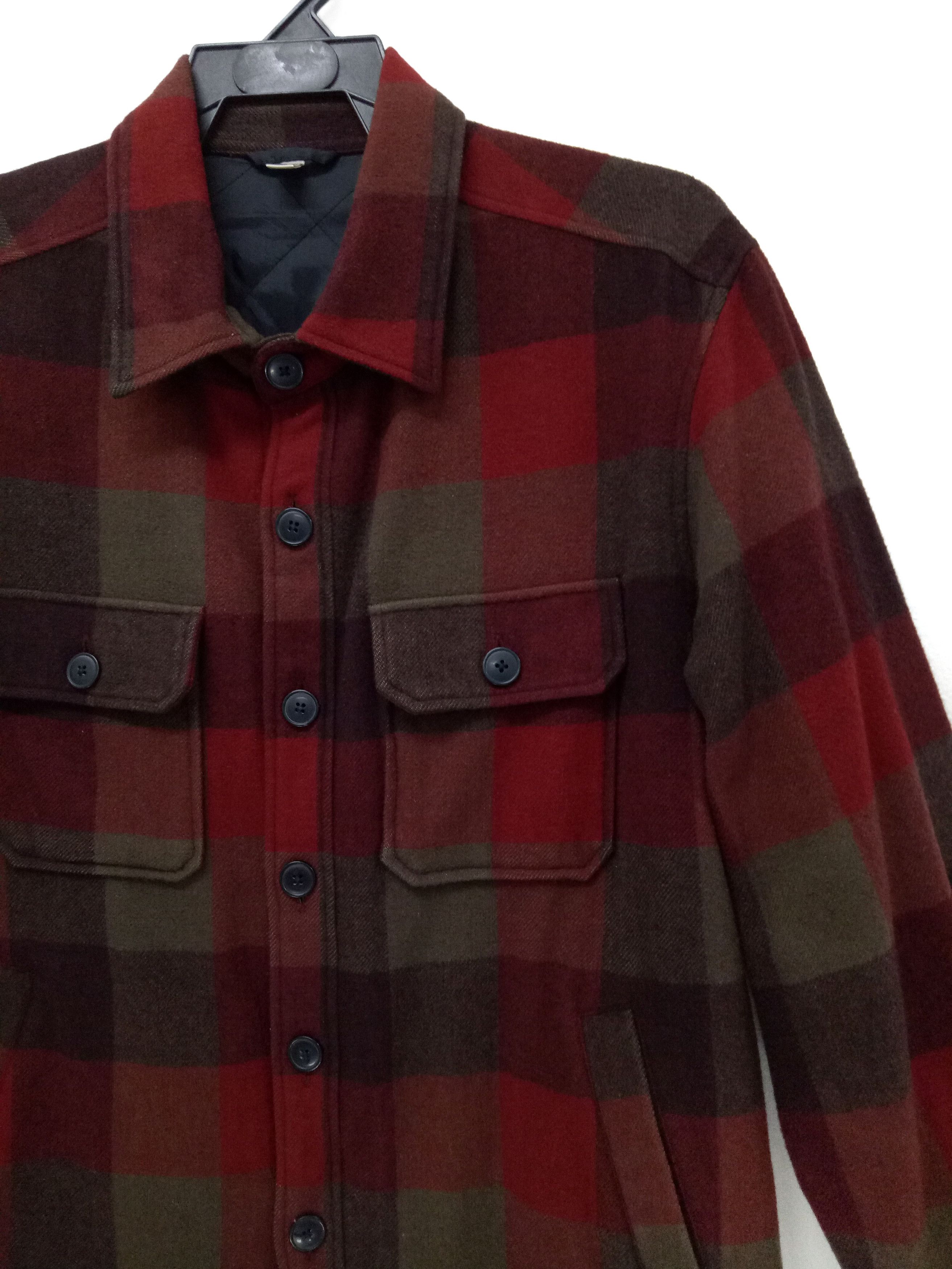 Flannel 🔥🔥🔥Uniqlo Wool & Rayon Tartan Plaid Jacket 4 Pocket Size US M / EU 48-50 / 2 - 2 Thumbnail