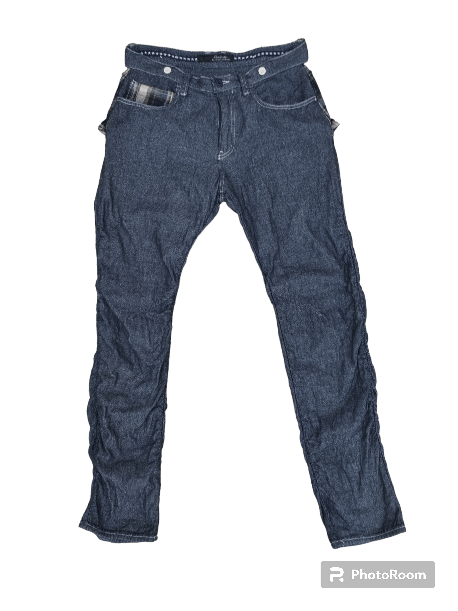 Dominate Handcrafted Wrinkle Leg Jean Denim