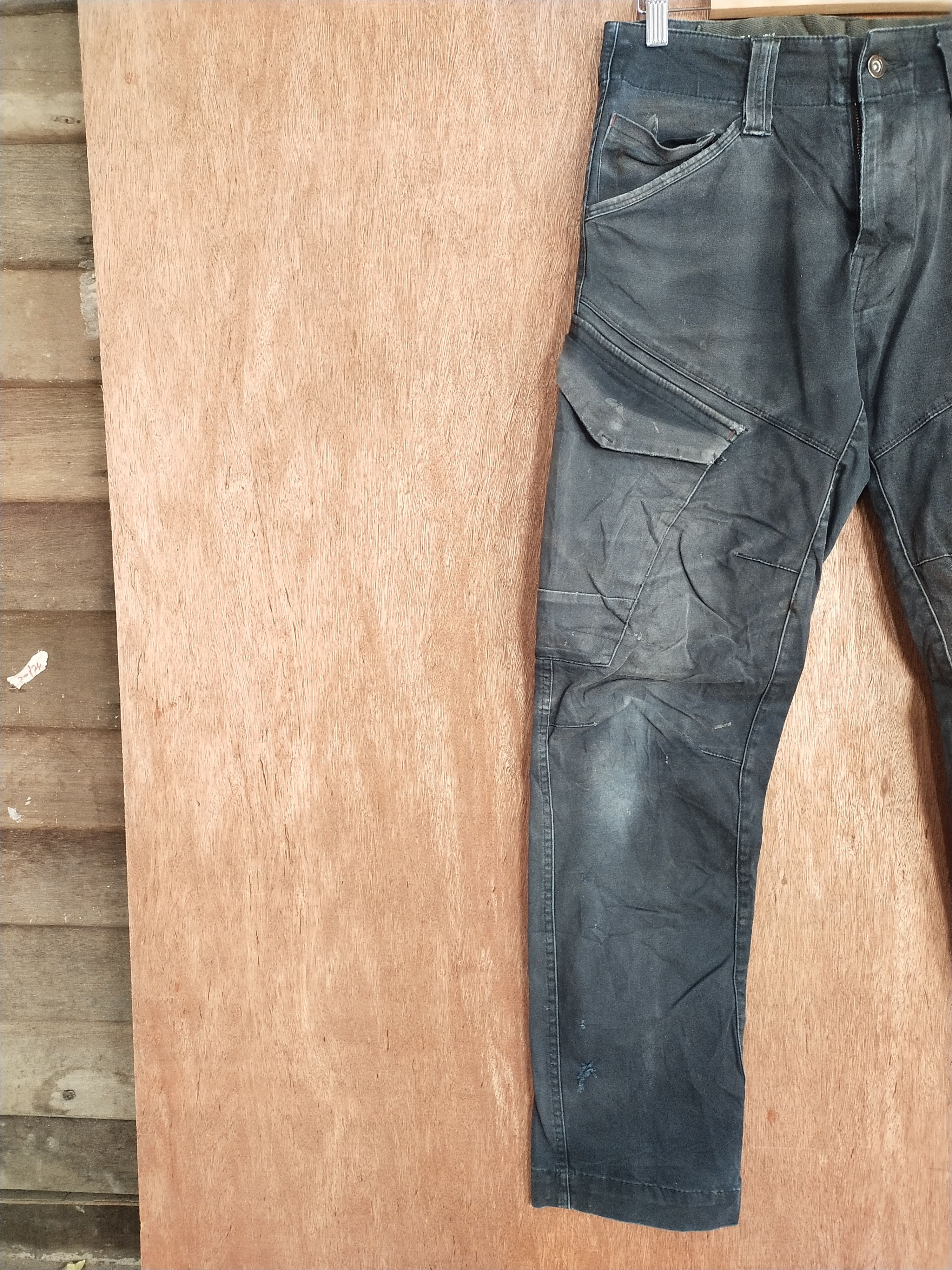 Japanese Brand Genba clothes multipocket distressed cargo pants #S123 Size US 30 / EU 46 - 5 Thumbnail