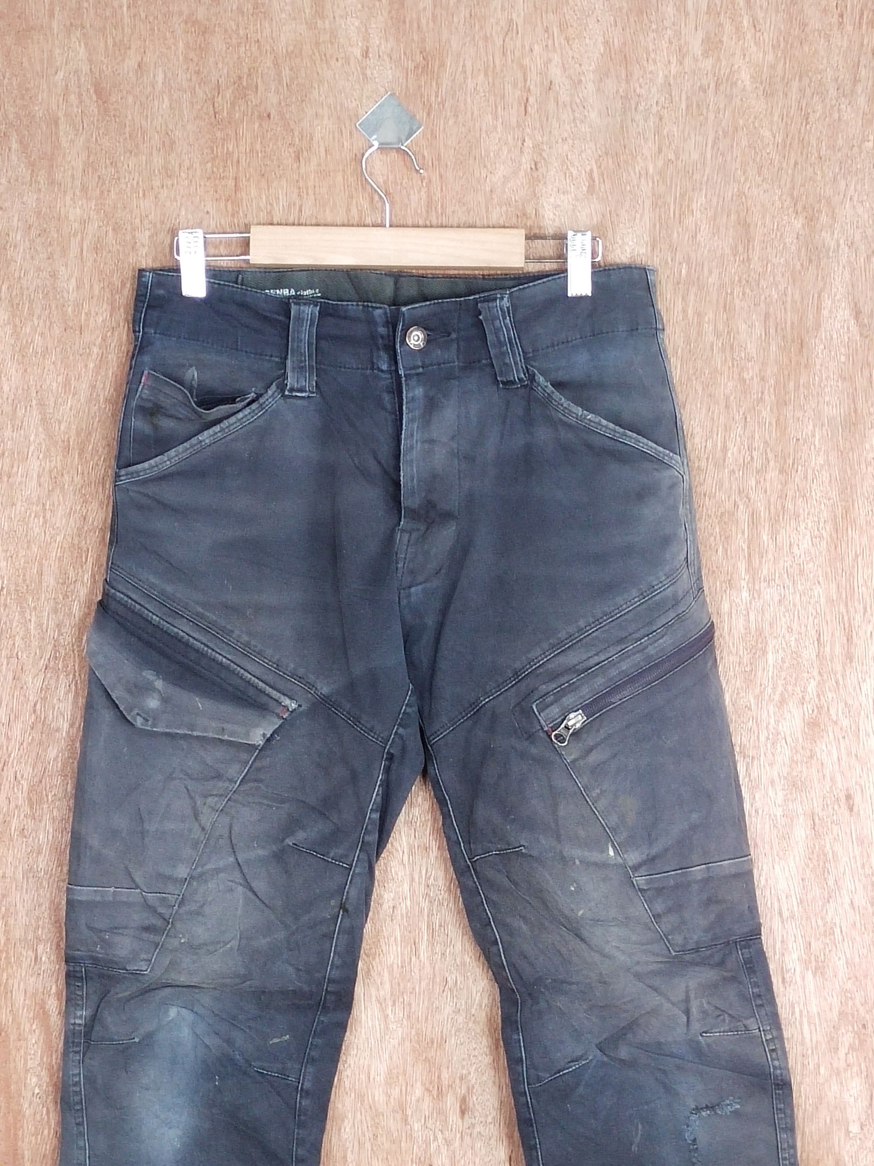 Japanese Brand Genba clothes multipocket distressed cargo pants #S123 Size US 30 / EU 46 - 2 Thumbnail