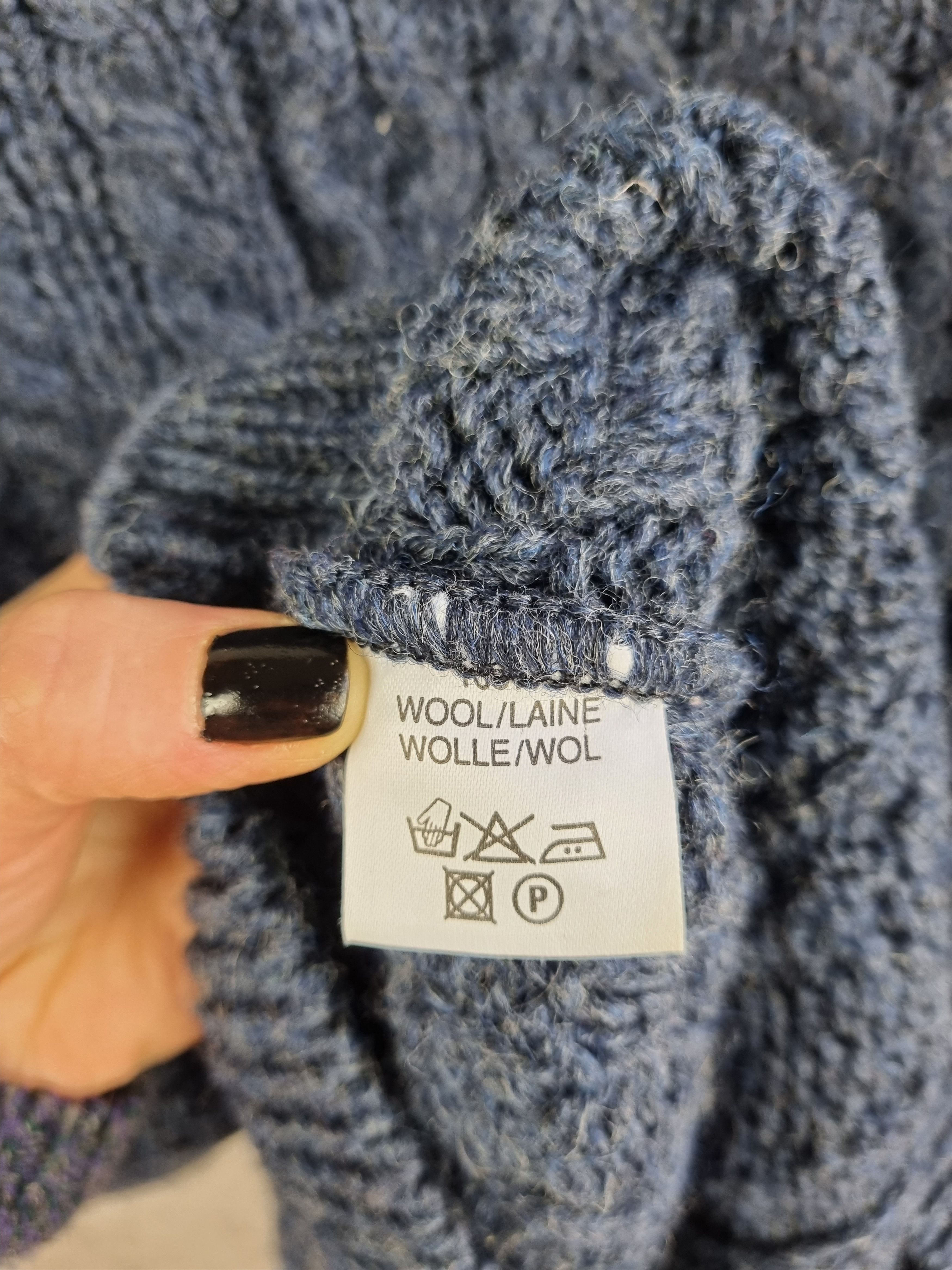 Aran Crafts × Vintage 90s Aran Crafts Ireland Heavy Cable Knitted Wool Sweater Size US L / EU 52-54 / 3 - 15 Thumbnail
