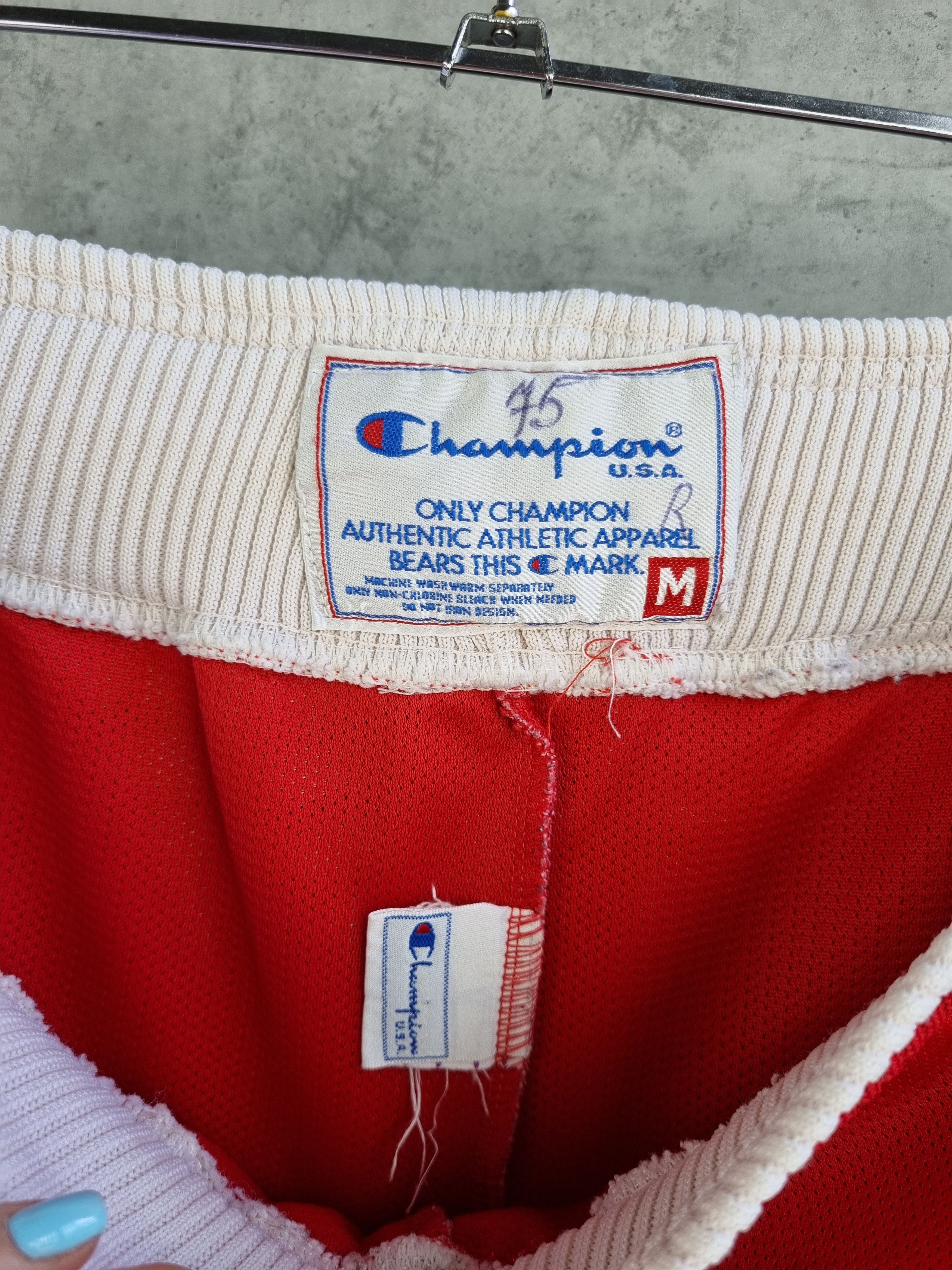 Champion × NBA 90s Rare Chicago Bulls NBA Champion USA Shorts Size US 32 / EU 48 - 9 Thumbnail