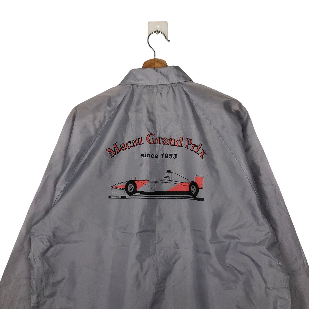 Japanese Brand VINTAGE BOMBER JACKET STYLE MACAU GRAND PRIX BIG LOGO WORKER Size US M / EU 48-50 / 2 - 8 Thumbnail