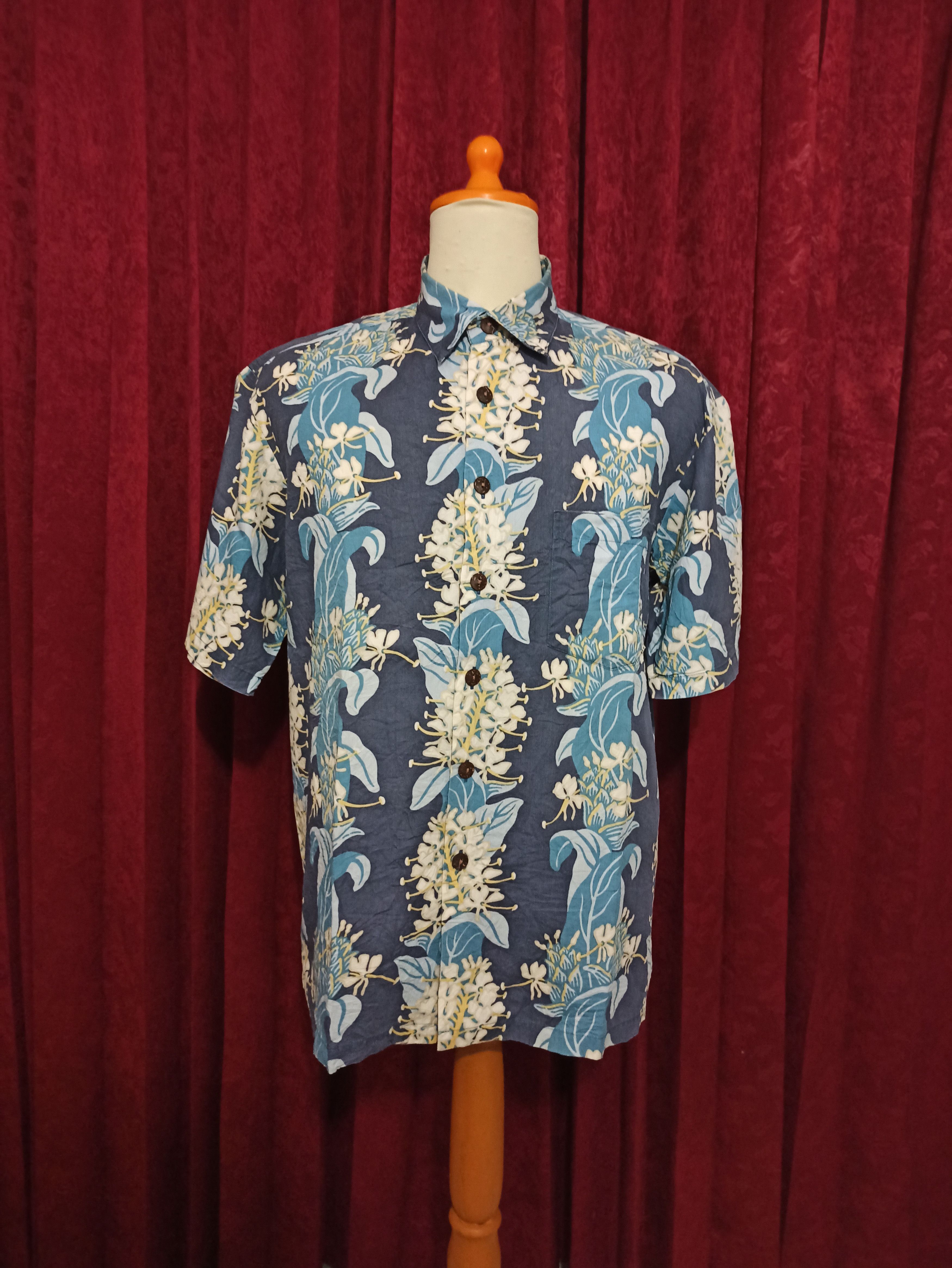 Vintage Vintage 80s 90s Kahala Floral Flower Cotton Hawaiian Shirt Size US L / EU 52-54 / 3 - 2 Thumbnail