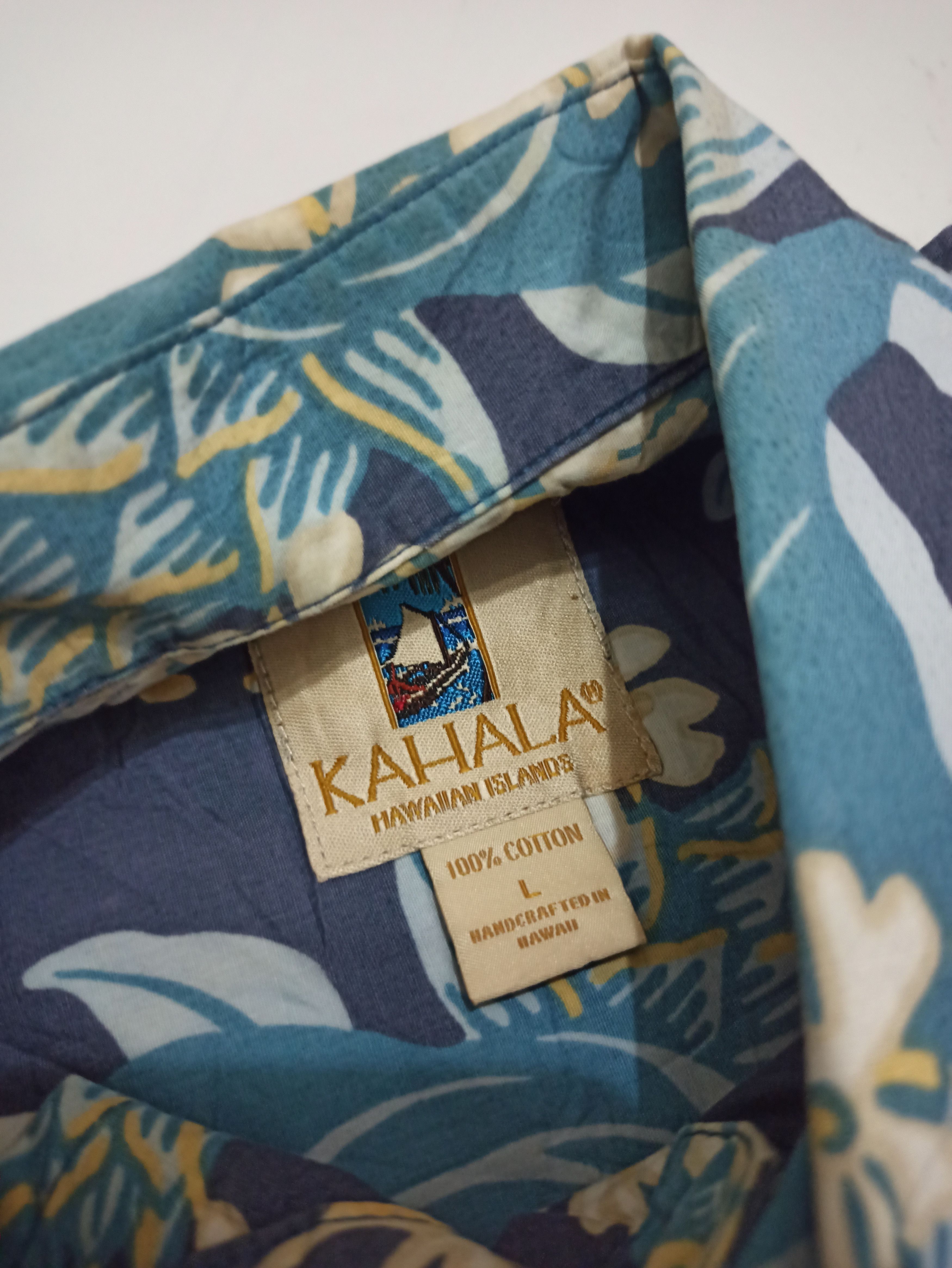 Vintage Vintage 80s 90s Kahala Floral Flower Cotton Hawaiian Shirt Size US L / EU 52-54 / 3 - 5 Thumbnail