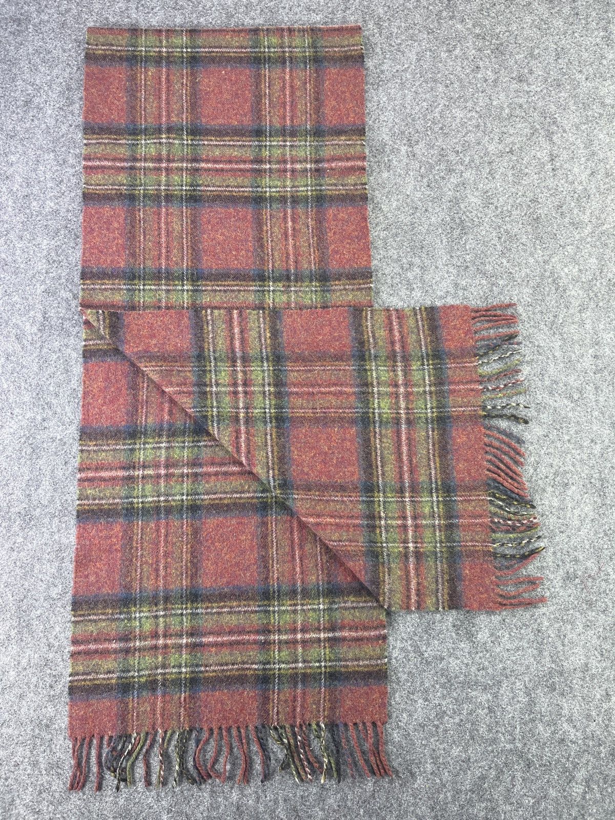 J. Press × Johnstons Of Elgin × Vintage JOHNSTONS ft J. PRESS SCARVES / MUFFLER / NECKWEAR T336 Size ONE SIZE - 2 Thumbnail