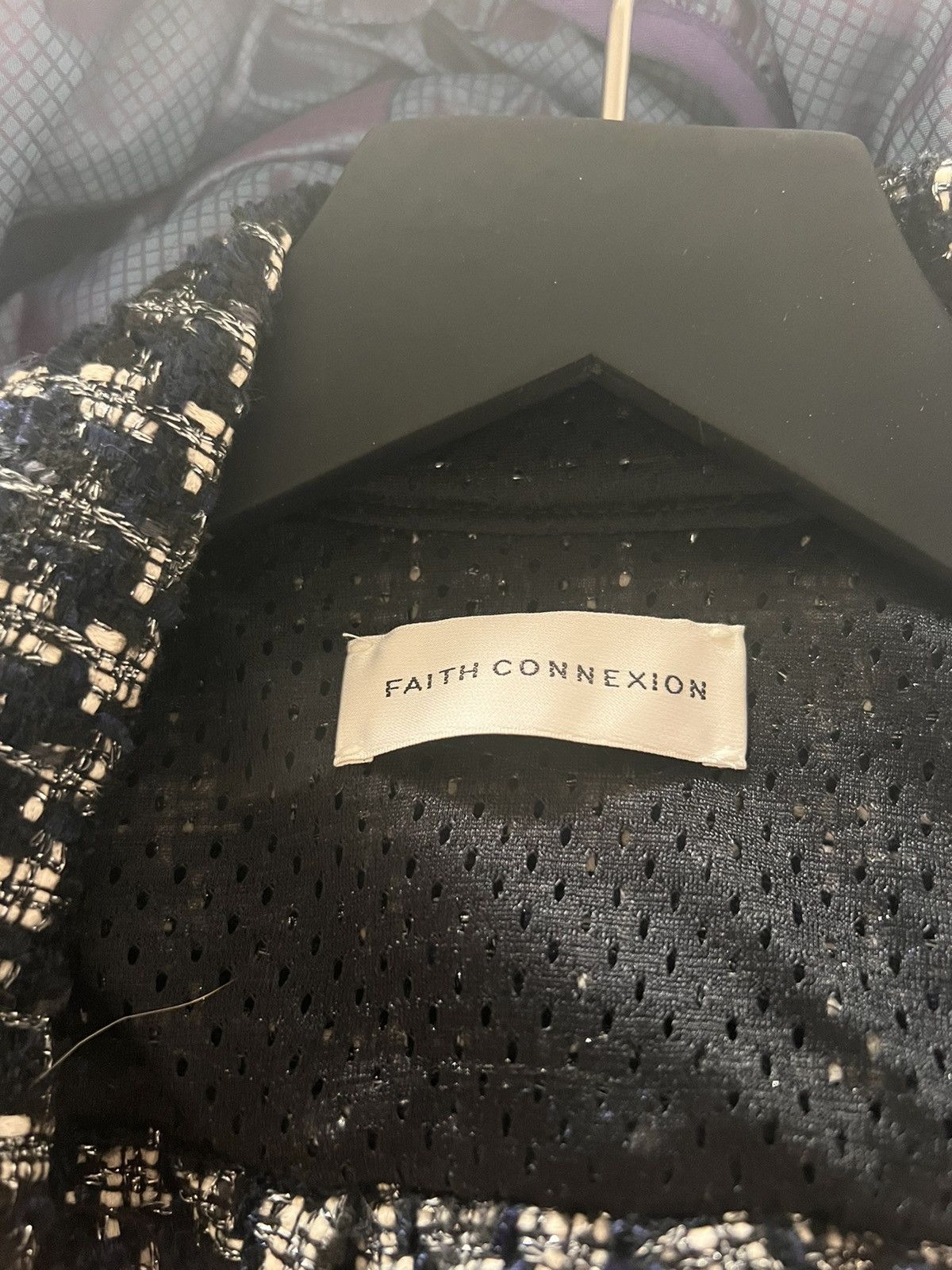 Faith Connexion Rare tweed button up flannel with drawstring sides Size US M / EU 48-50 / 2 - 6 Thumbnail