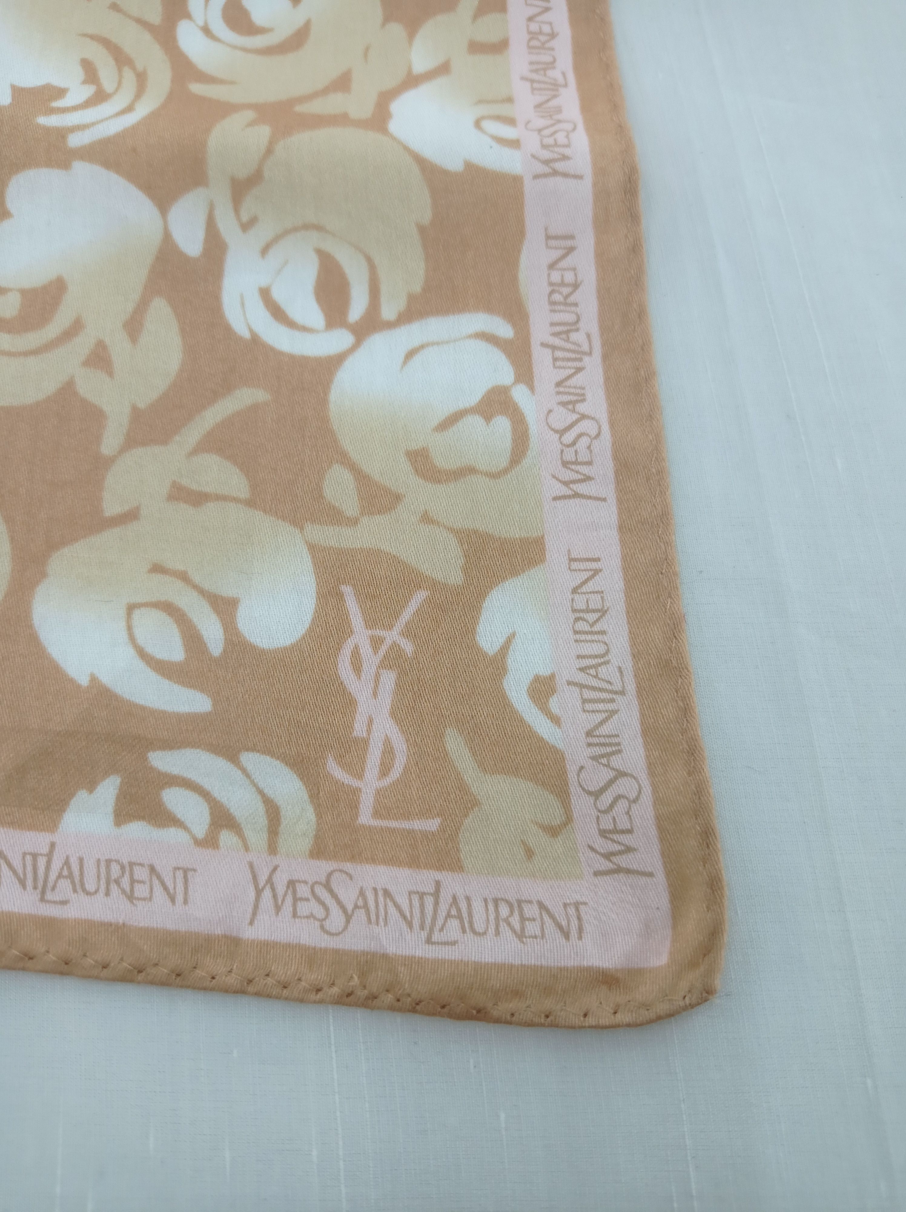 Yves Saint Laurent Vintage Yves Saints Lauren Handkerchief / Neckwear / Bandana Size ONE SIZE - 4 Thumbnail