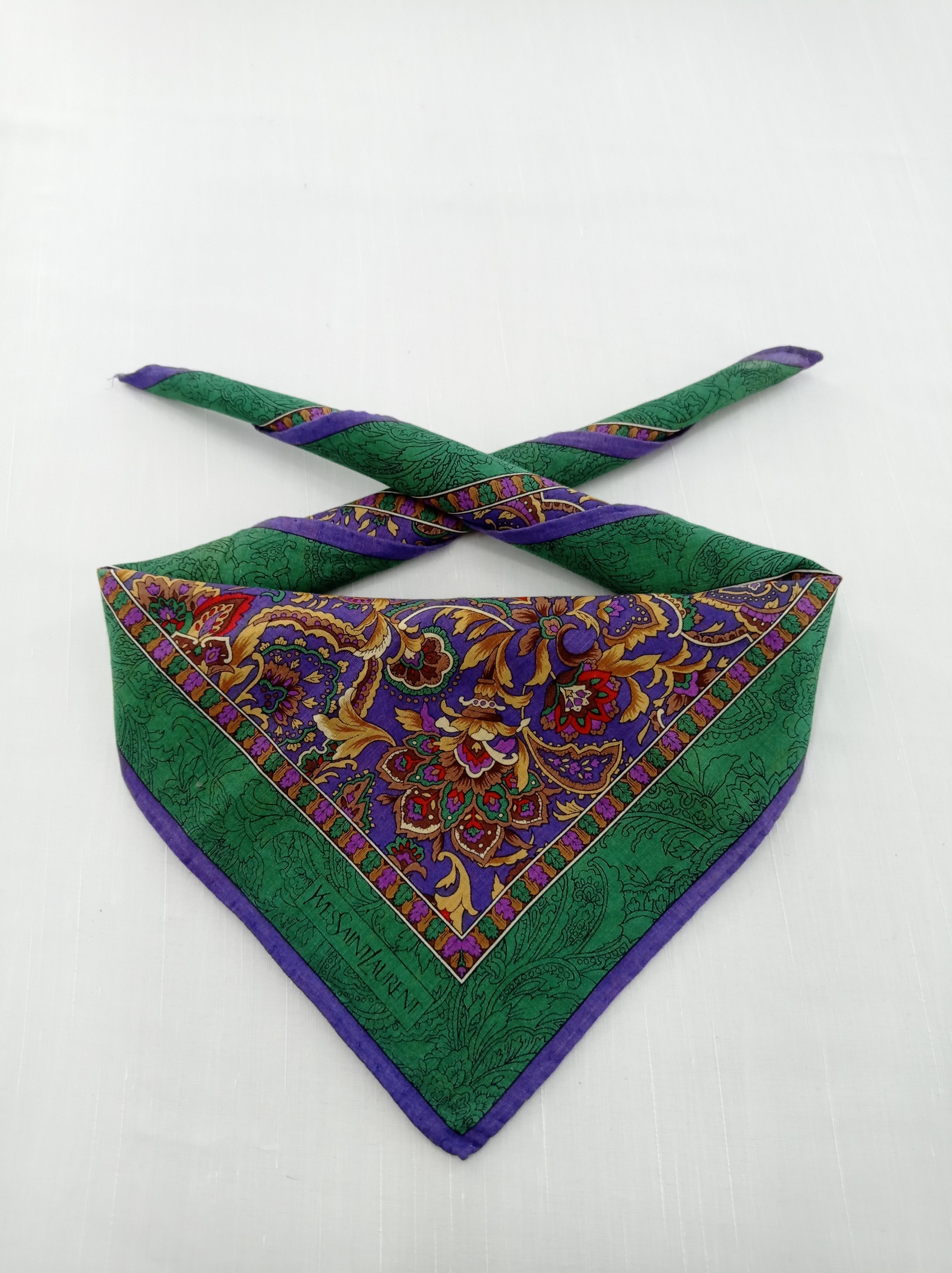 Vintage × Yves Saint Laurent Vintage Yves Saint Laurent Handkerchief / Neckwear / Bandana Size ONE SIZE - 1 Thumbnail