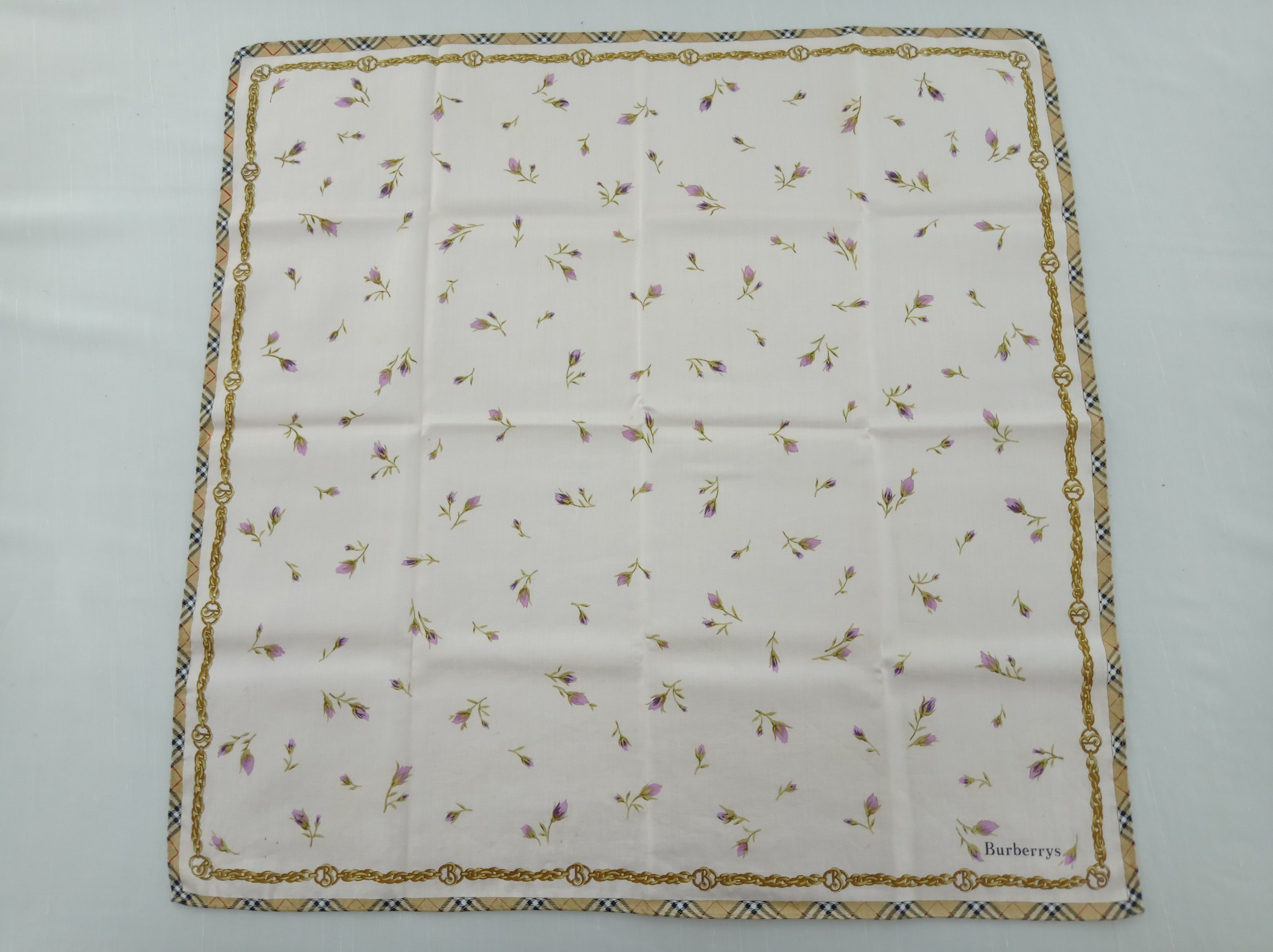 Burberry Vintage Burberry Handkerchief / Neckwear / Bandana Size ONE SIZE - 1 Thumbnail