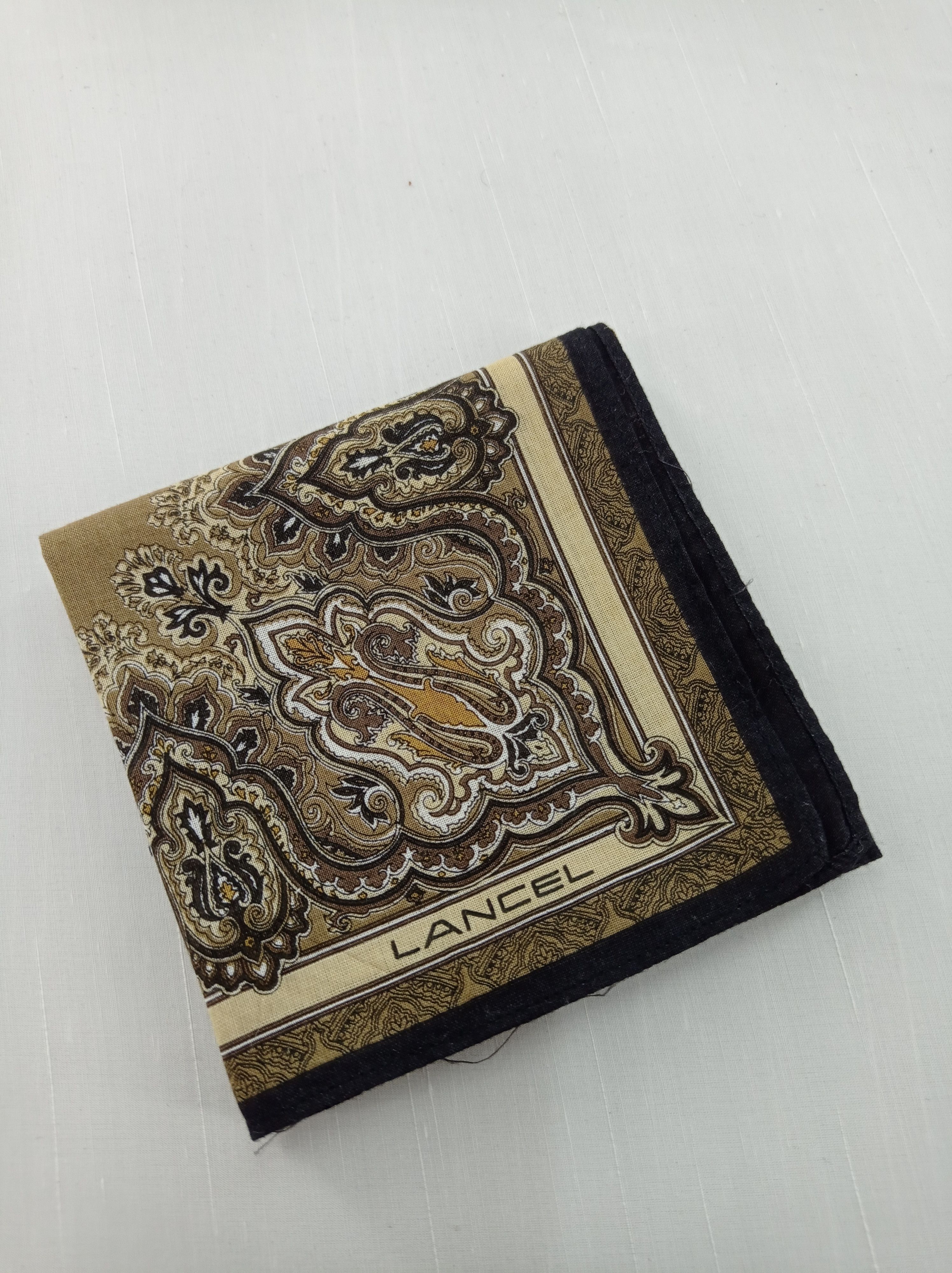 Lancel × Vintage Vintage Lancel Paisley Handkerchief / Bandana / Neckwear Size ONE SIZE - 2 Thumbnail