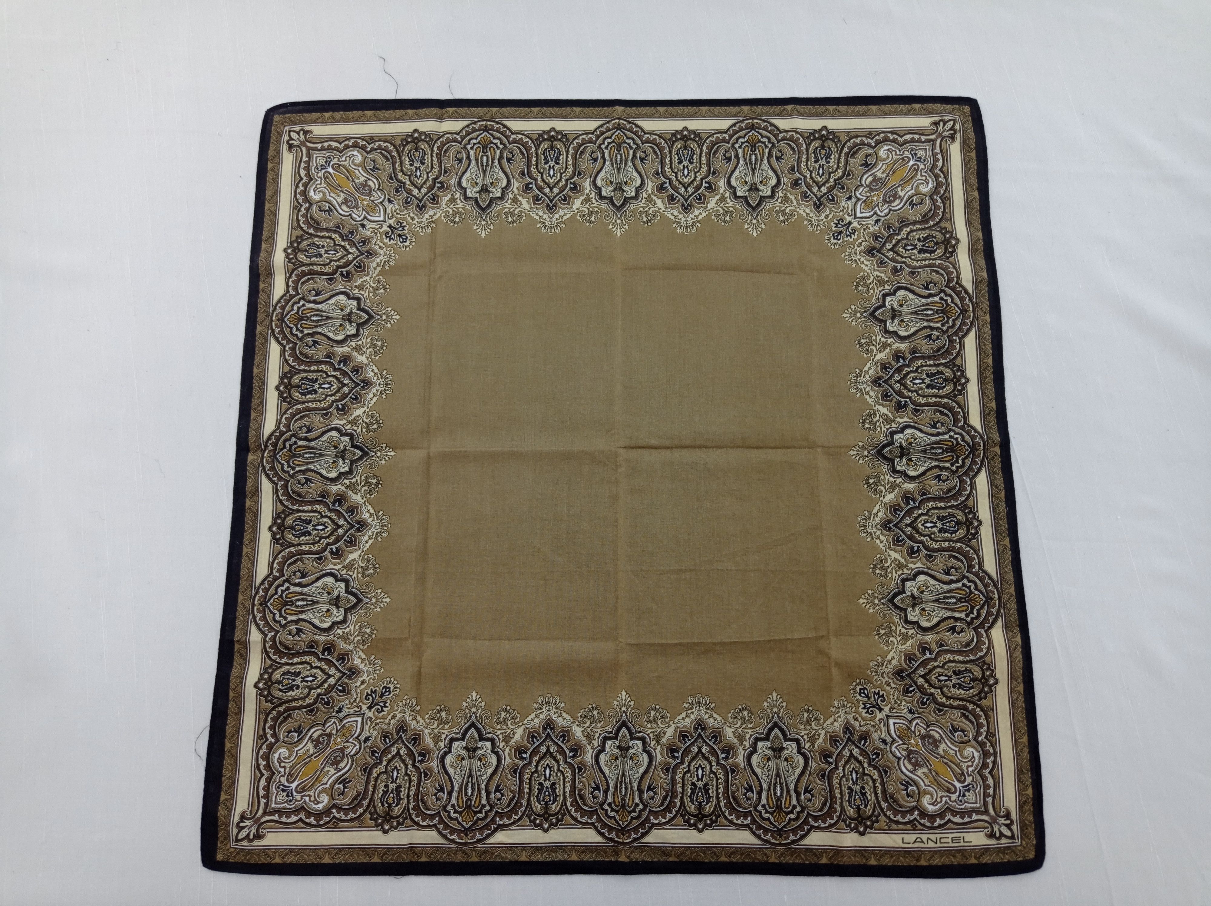 Lancel × Vintage Vintage Lancel Paisley Handkerchief / Bandana / Neckwear Size ONE SIZE - 3 Thumbnail