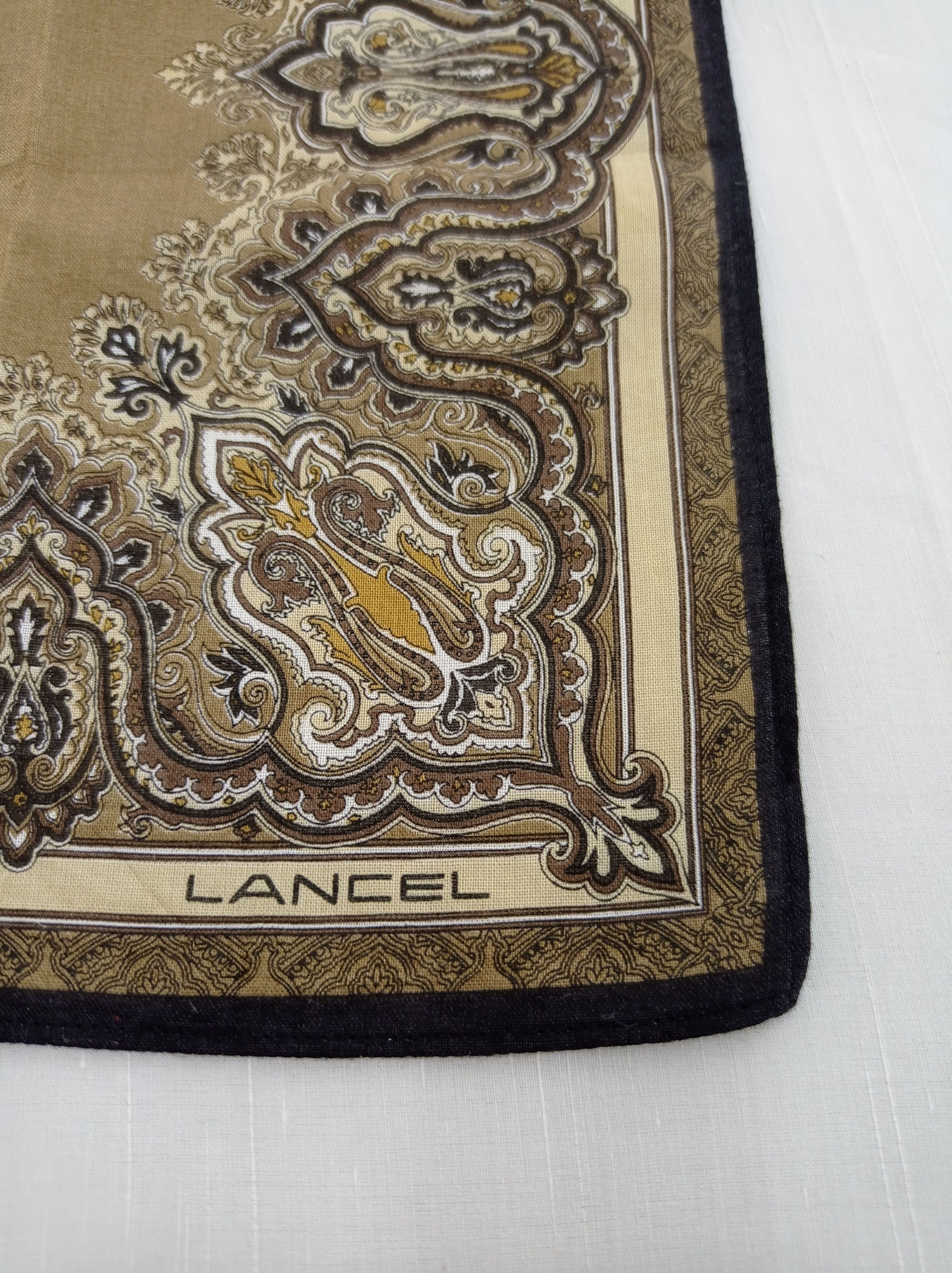 Lancel × Vintage Vintage Lancel Paisley Handkerchief / Bandana / Neckwear Size ONE SIZE - 4 Thumbnail