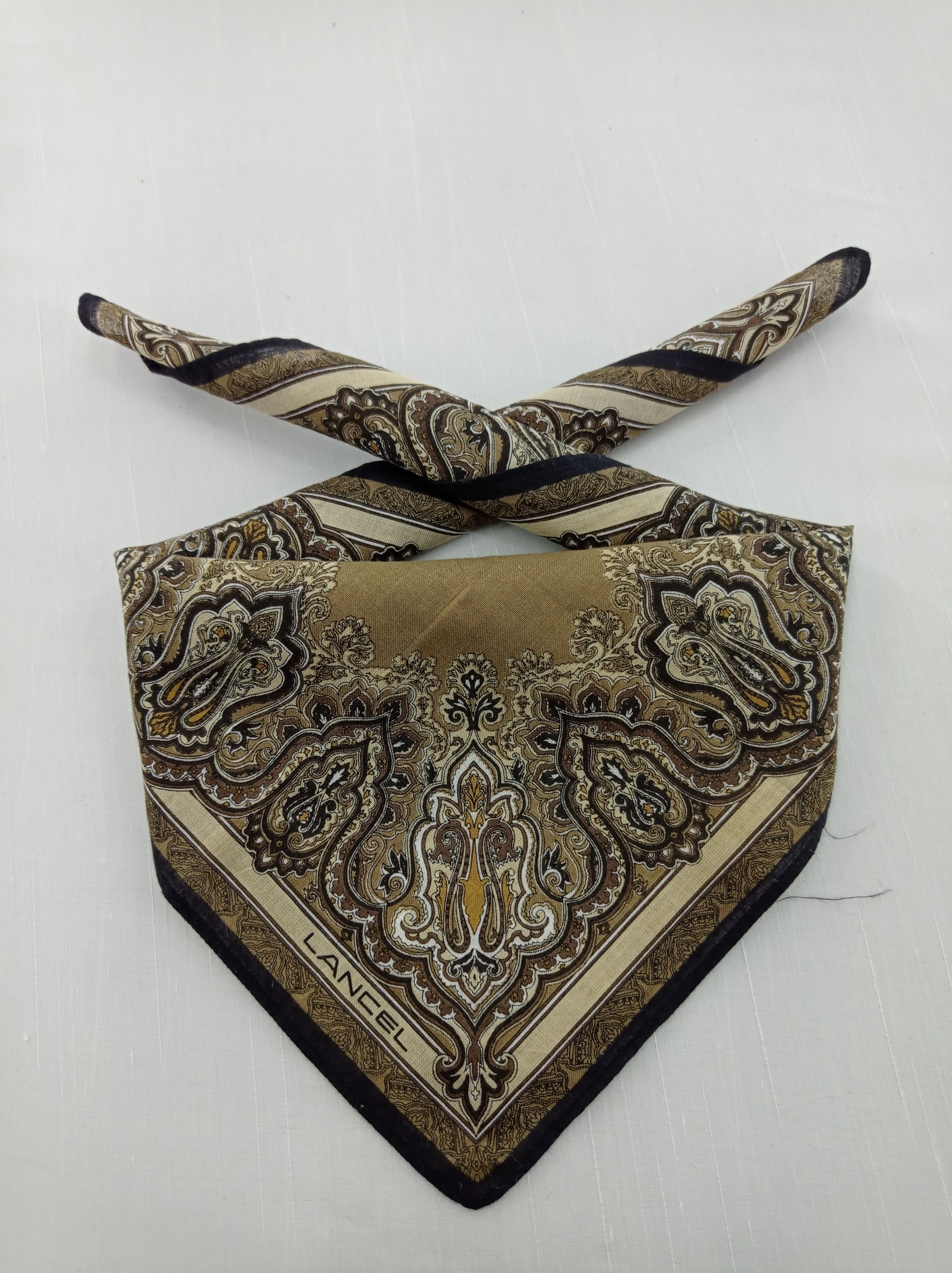 Lancel × Vintage Vintage Lancel Paisley Handkerchief / Bandana / Neckwear Size ONE SIZE - 1 Thumbnail