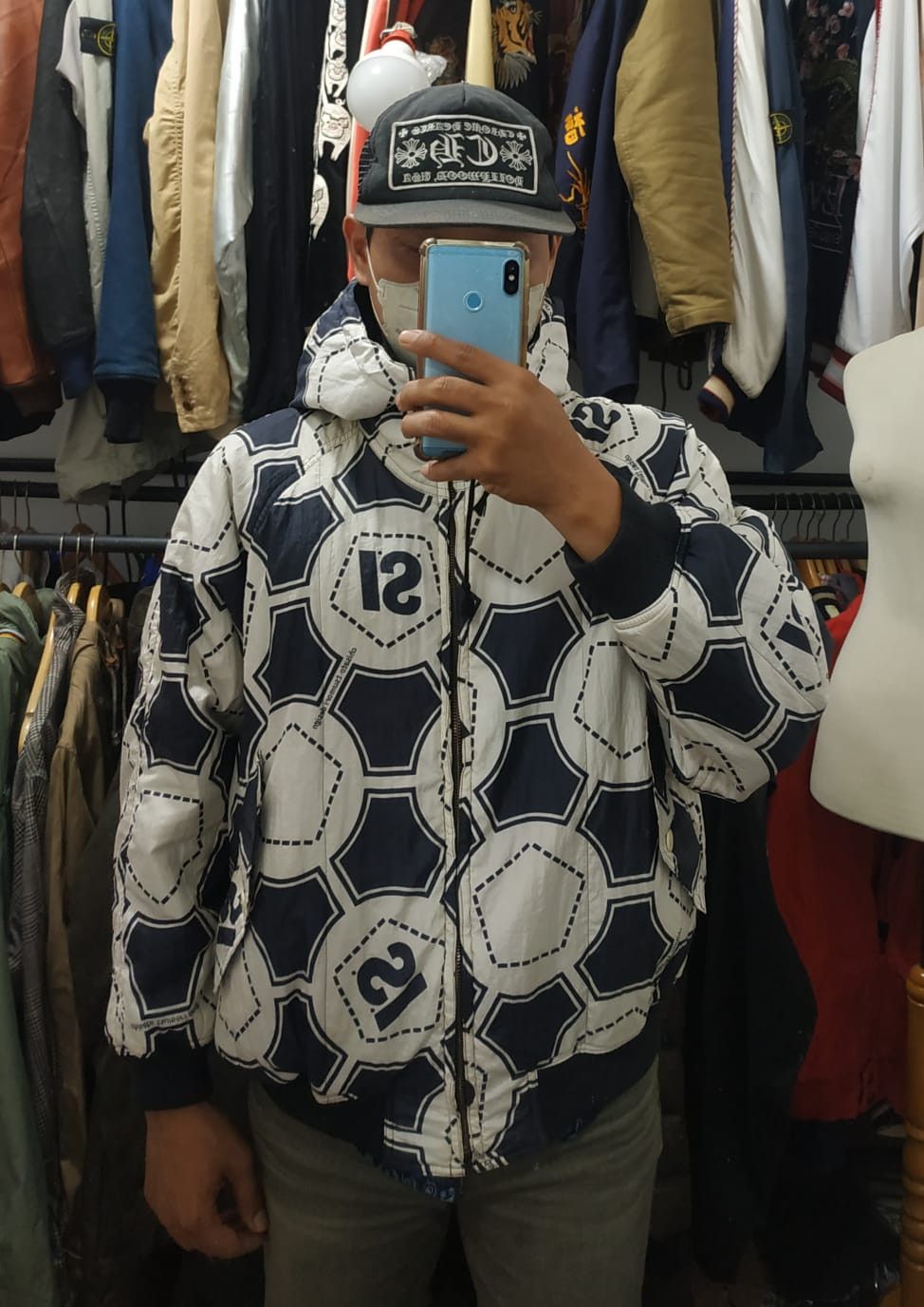 image of Fit S To M, 80's Issey Miyake Reversible Oversize Bomber, Men's (Size Medium)