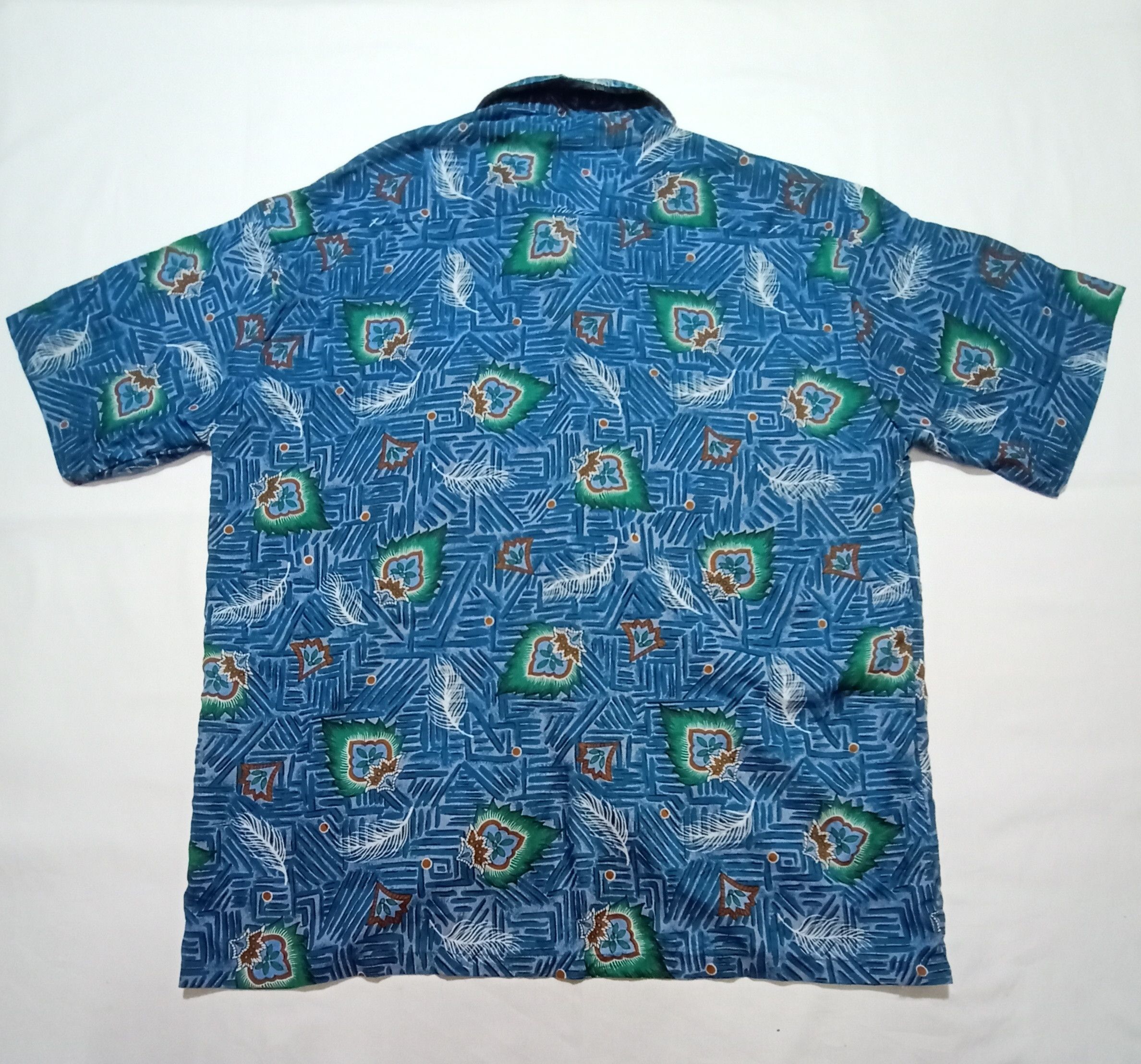 Vintage Floral Motif Collar Hawaii Shirt Keang Apron Boutique Tag Size US XL / EU 56 / 4 - 4 Thumbnail