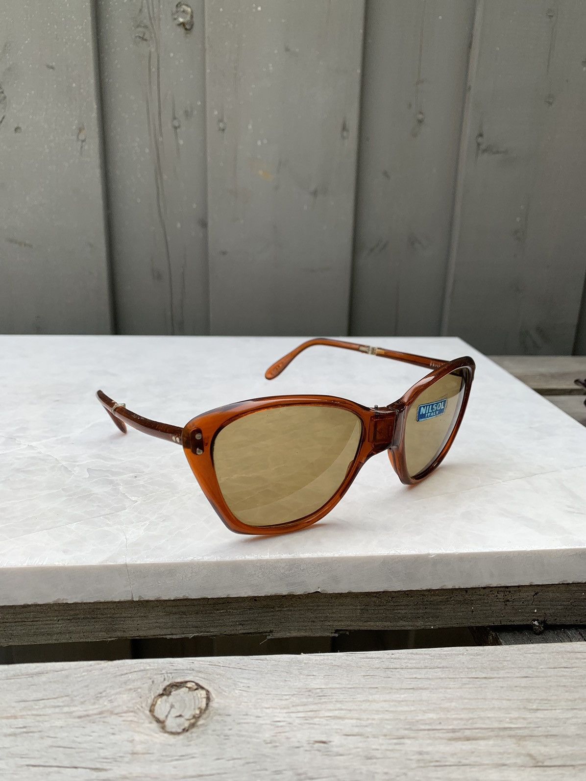 1950s Foldable Sunglasses NILSOL Italy True Vintage Wayfarer